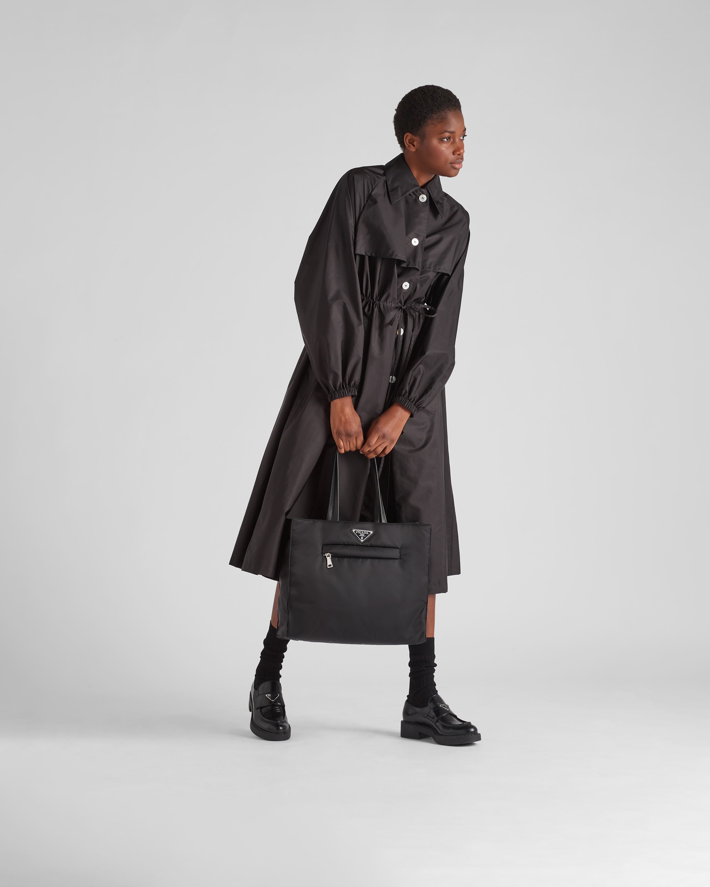 Prada large new arrivals nylon tote bag