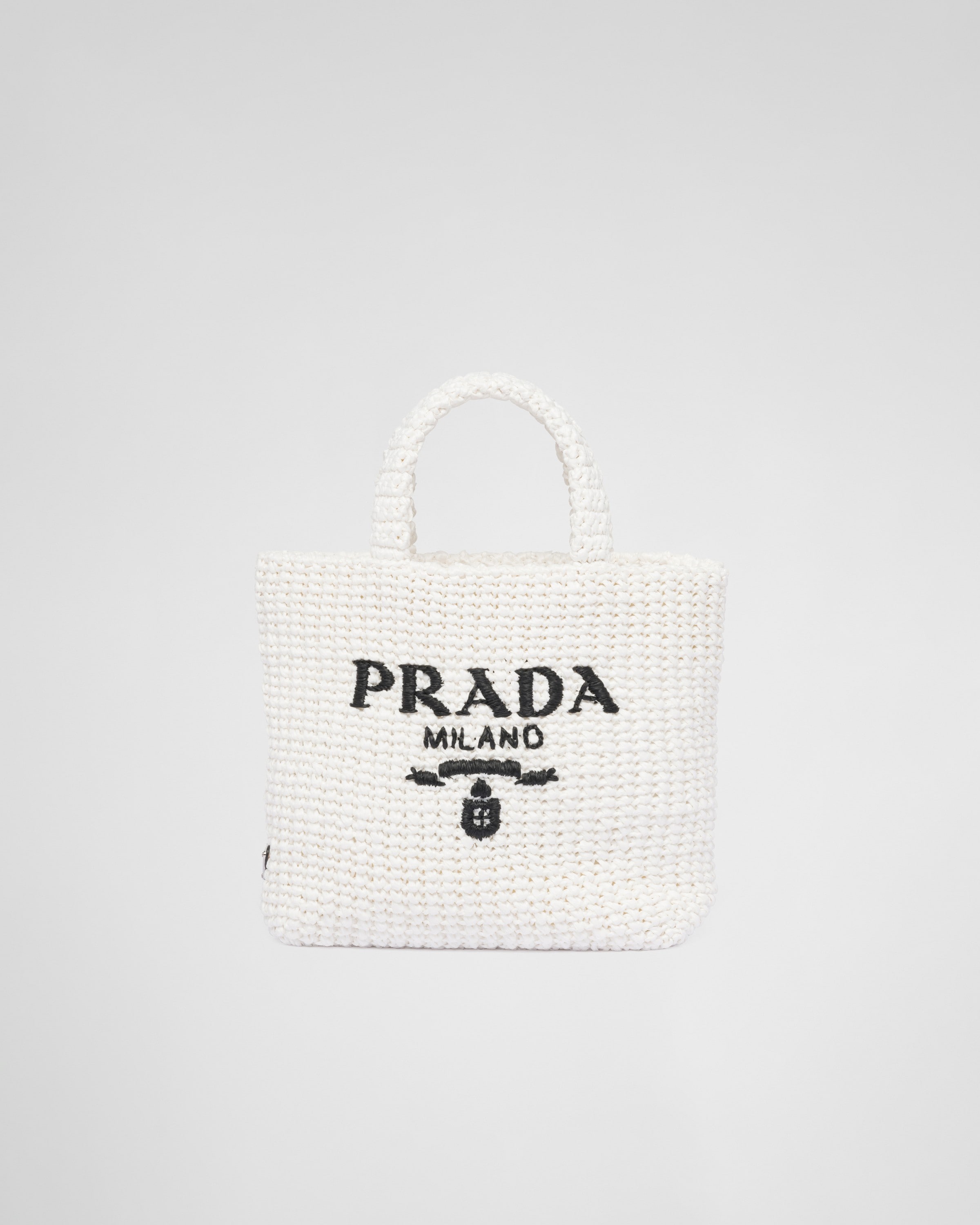 Prada - Pouch Black Raffia Shoulder Bag