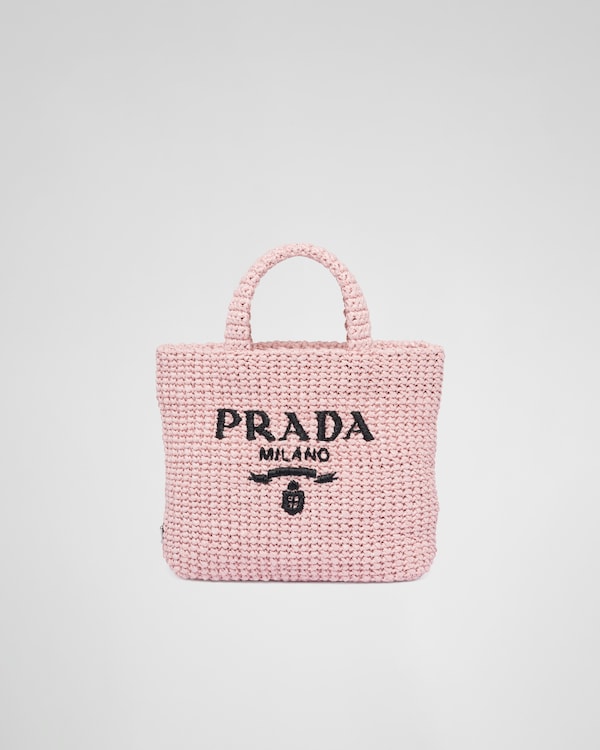 PRADA ピンク かごバッグ スモール - メルカリ