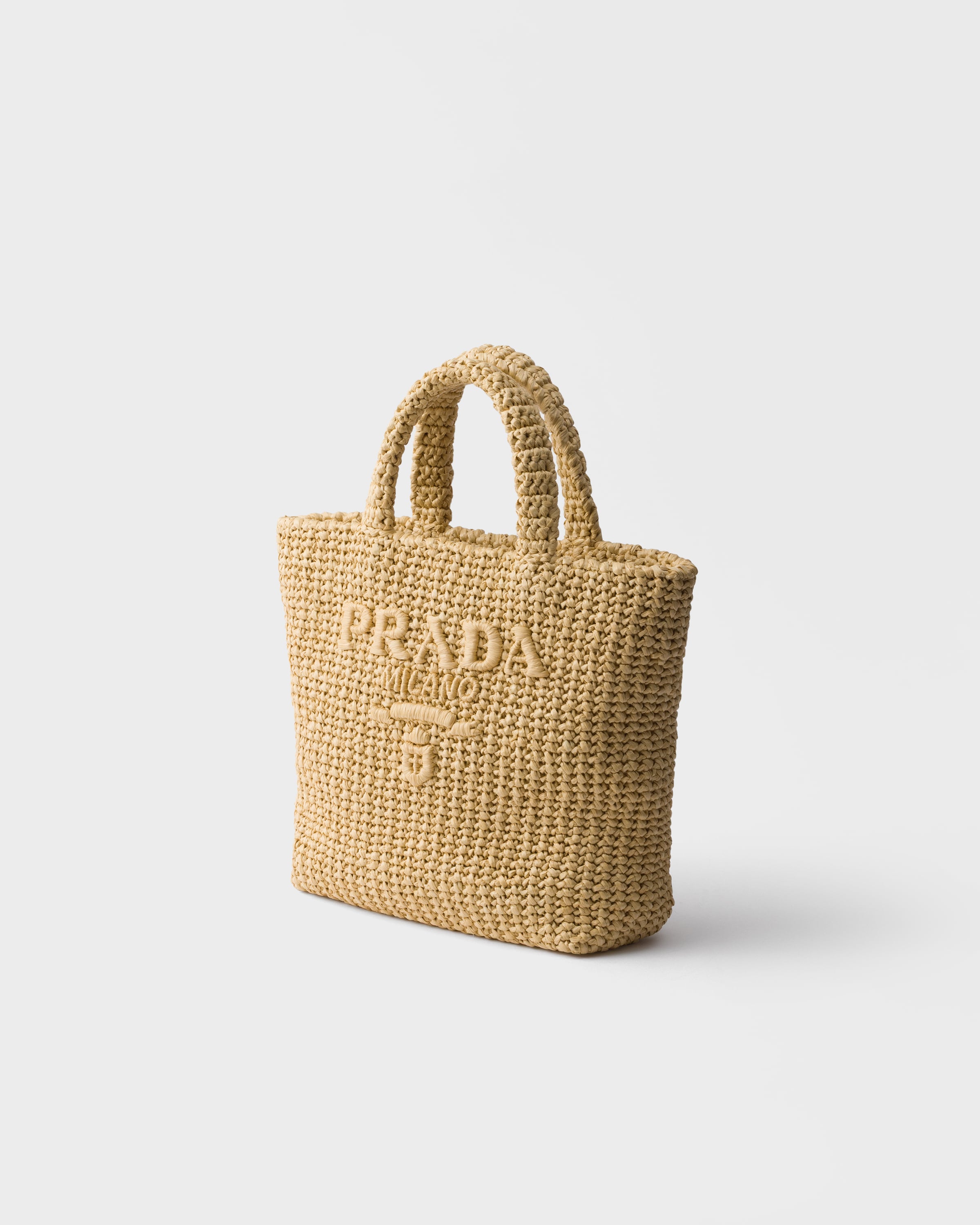 タン スモール クロシェ トートバッグ | PRADA - 日本