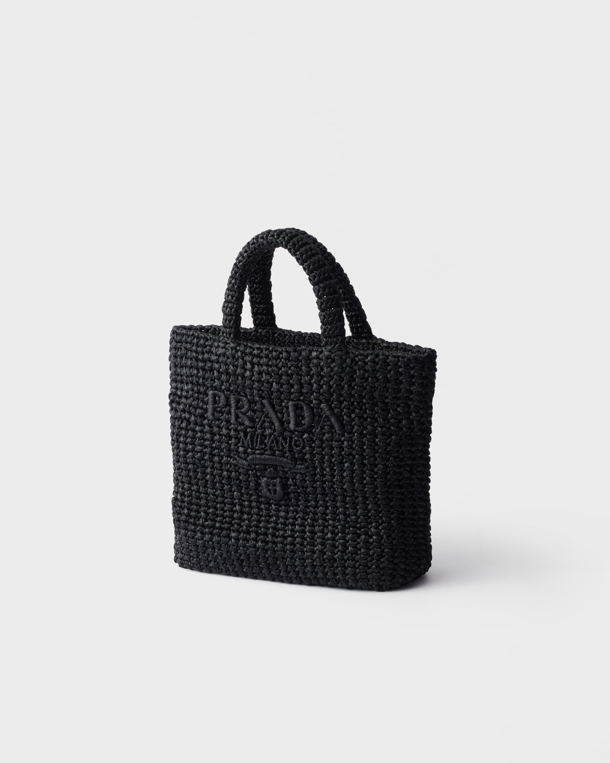 ブラック スモール クロシェ トートバッグ | PRADA - 日本