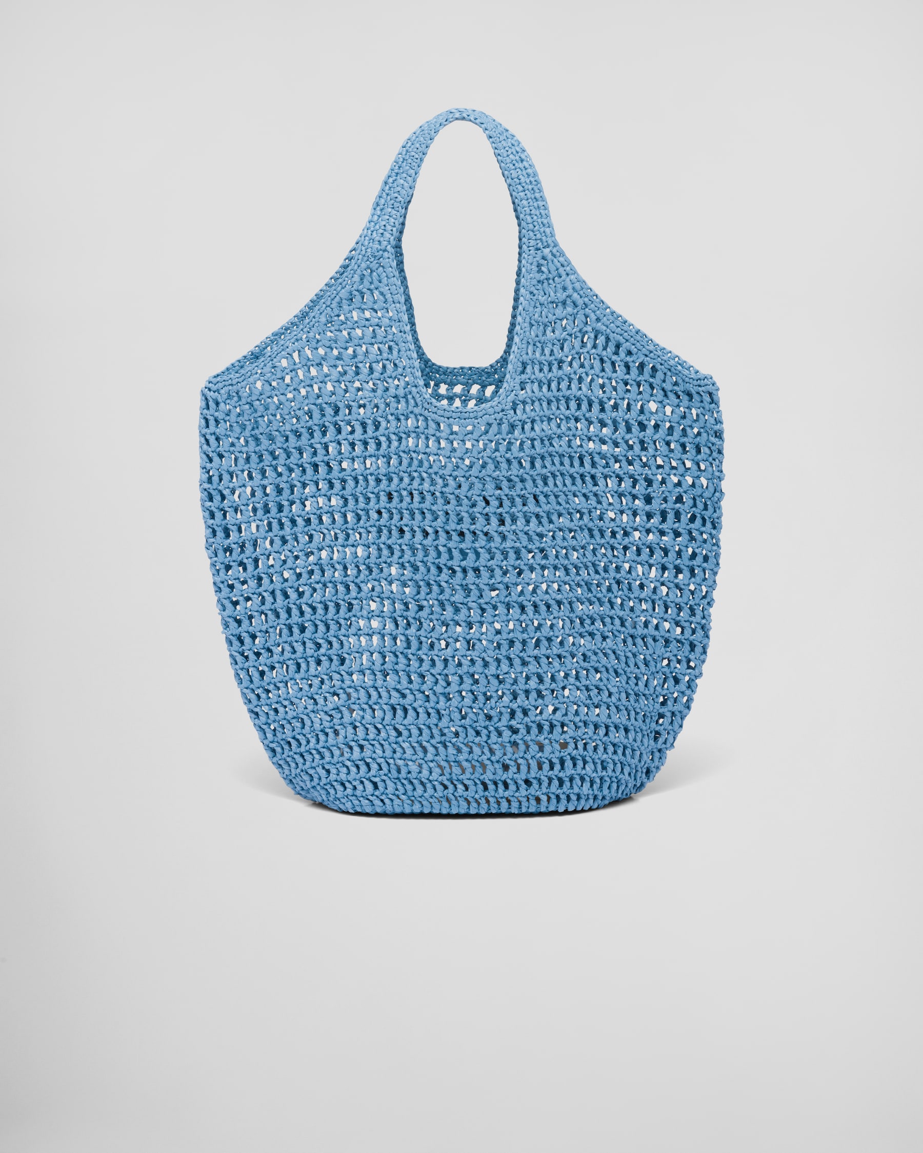 Light Blue Crochet Tote Bag PRADA