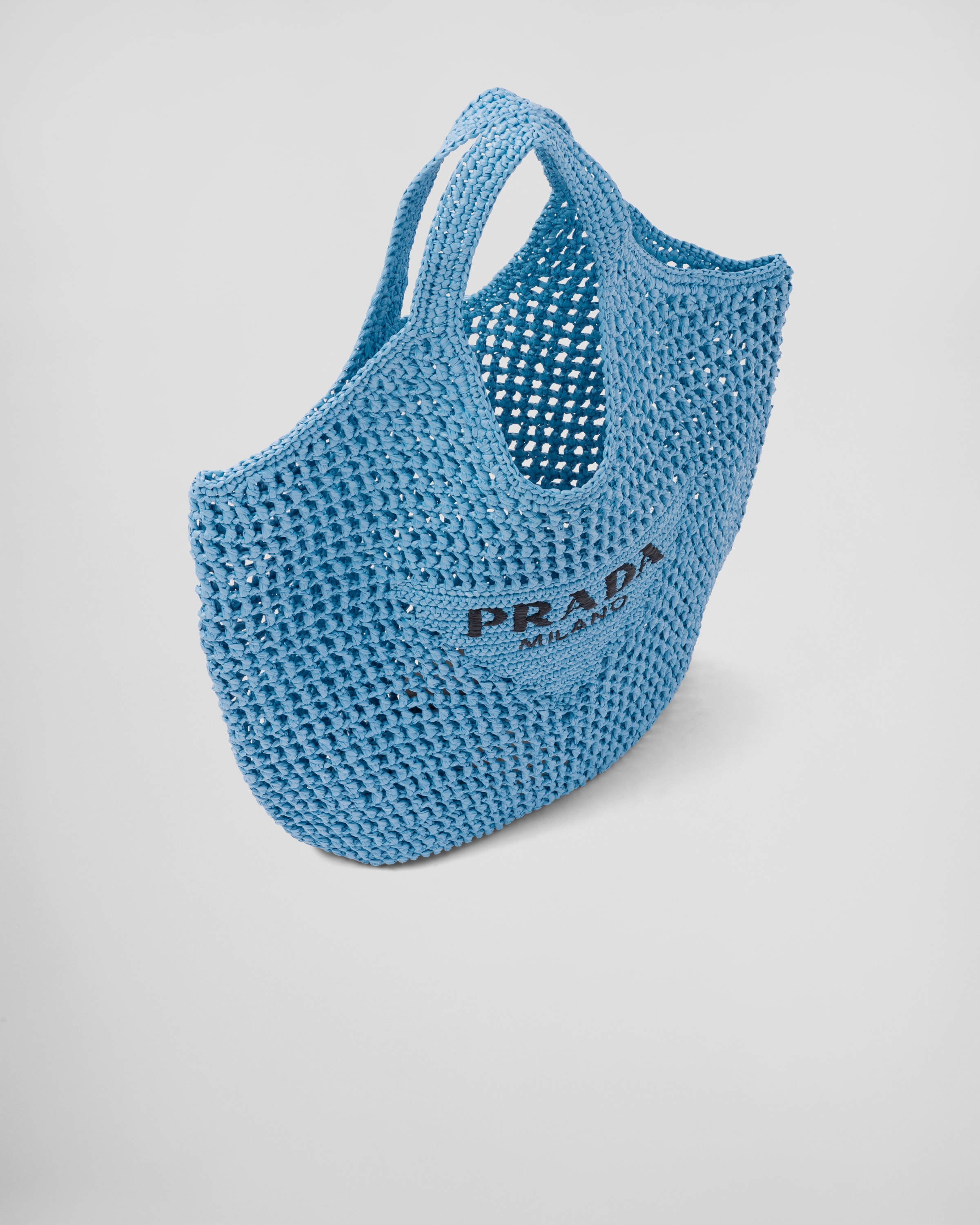 Light Blue Crochet tote bag | Prada Light Blue Crochet tote bag | Prada