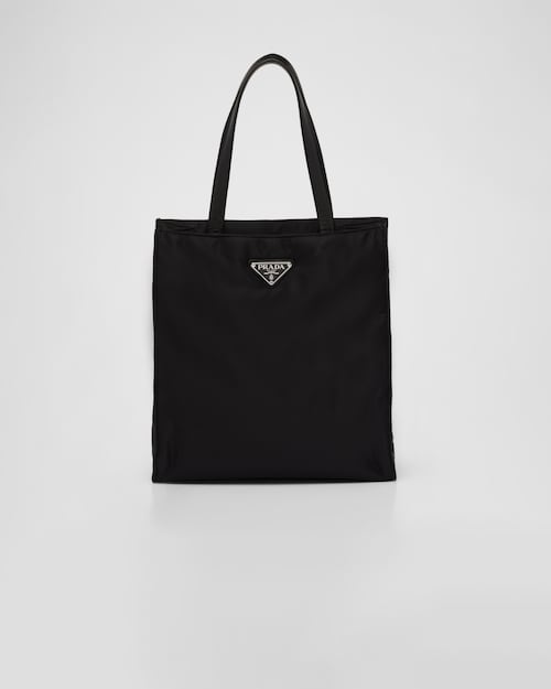 ブラック Re-Nylon パデッド トートバッグ | Prada