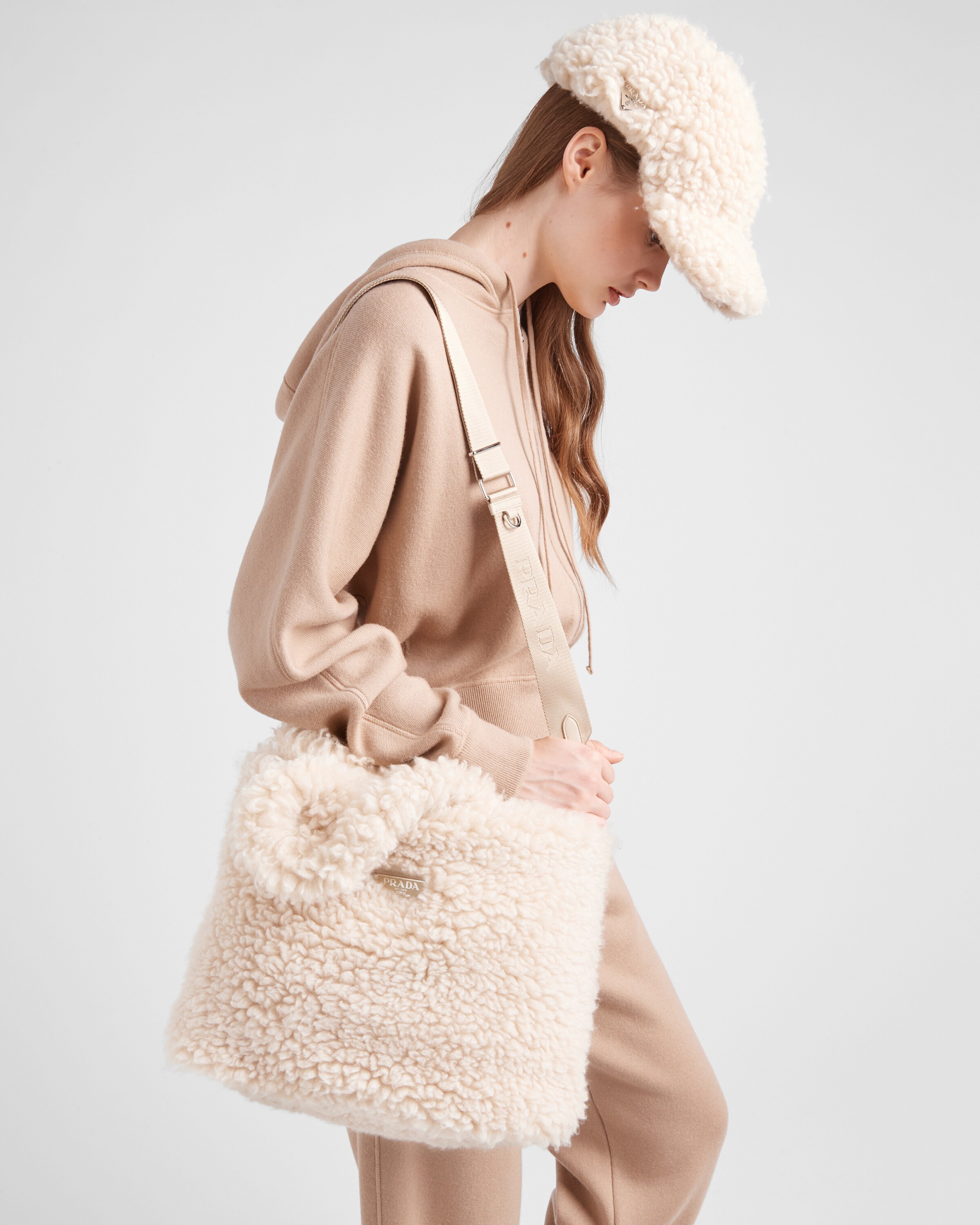 Sherpa new arrivals prada bag