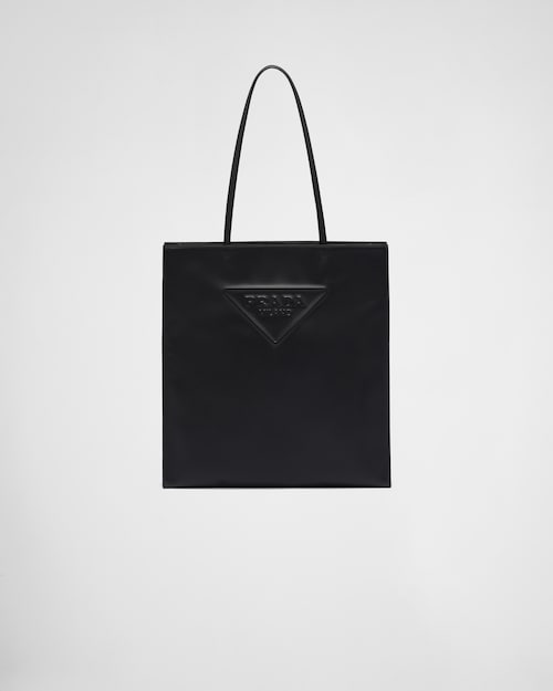 Black Leather tote bag | Prada