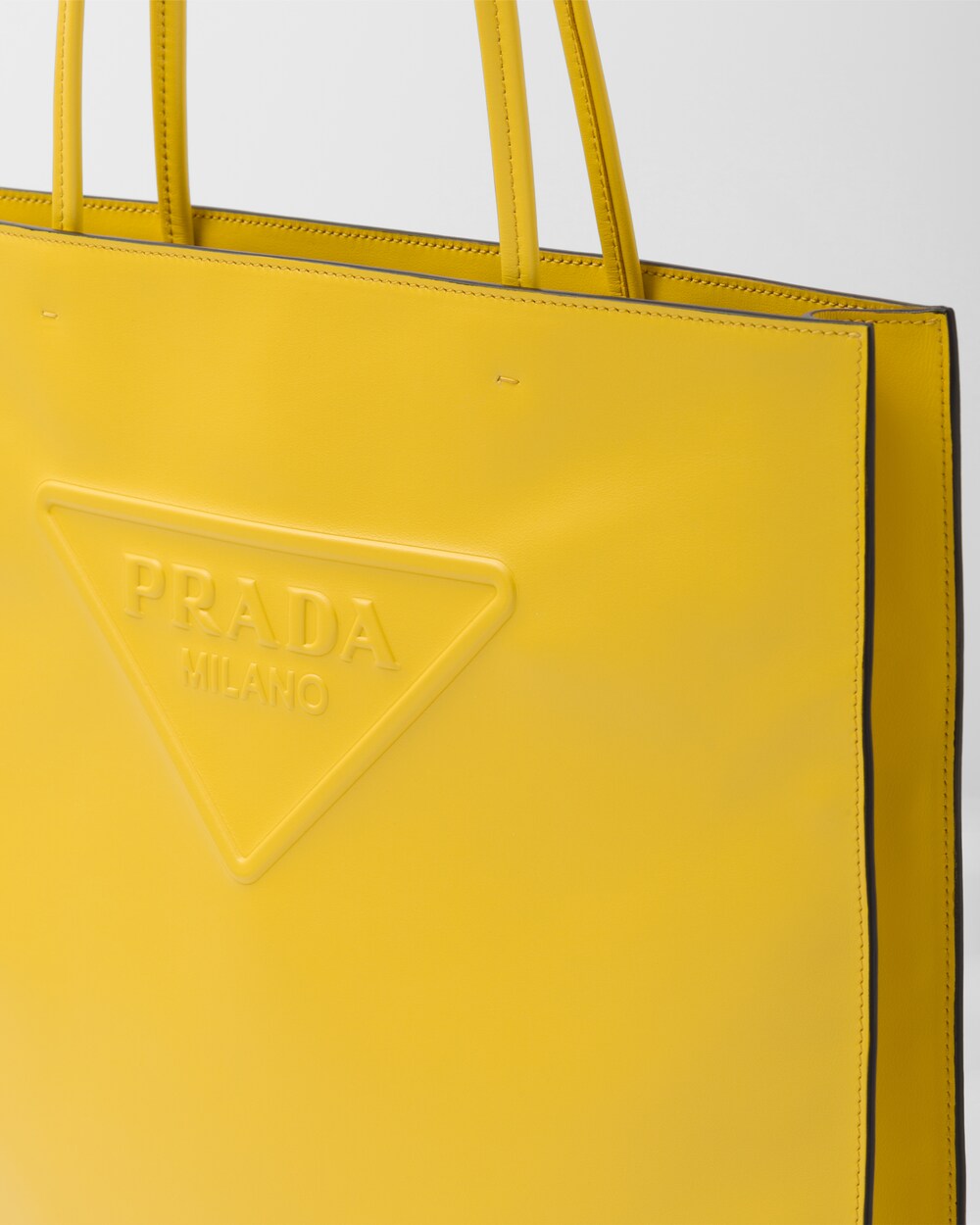 Bolso de piel Amarillo Sol | Prada