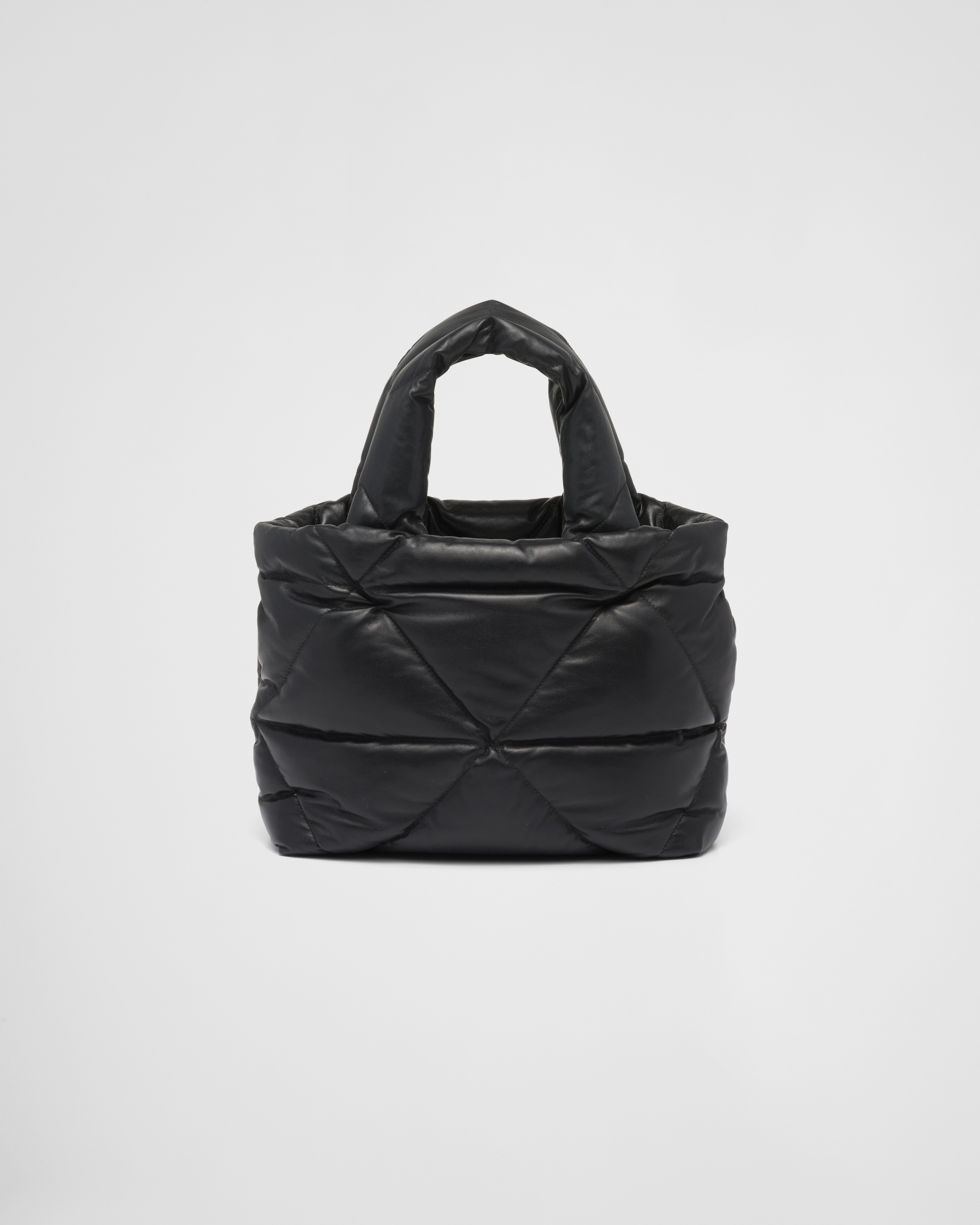 White Quilted Nappa Leather Bag main image 0