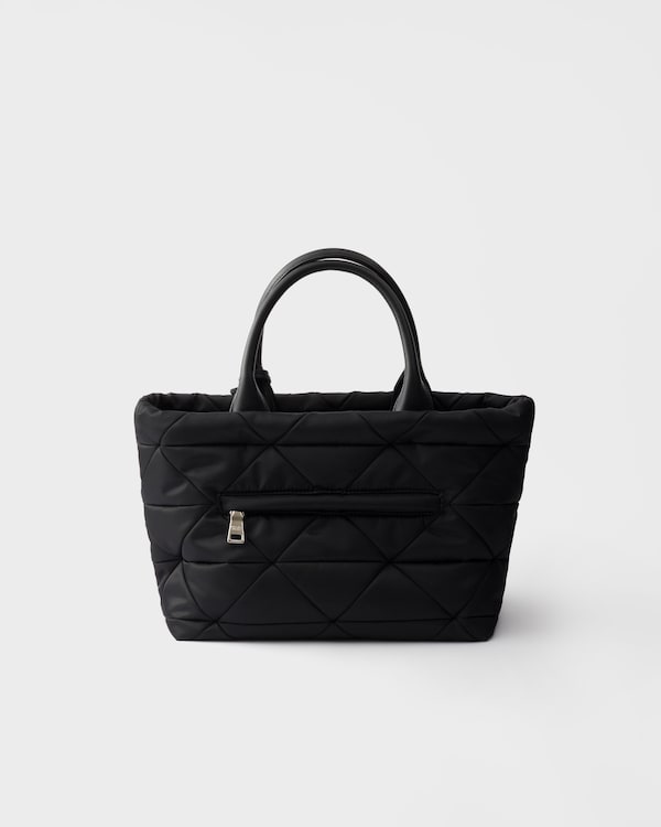 Padded Re-Nylon medium tote bag - Black Padded Re-Nylon medium tote bag - Black