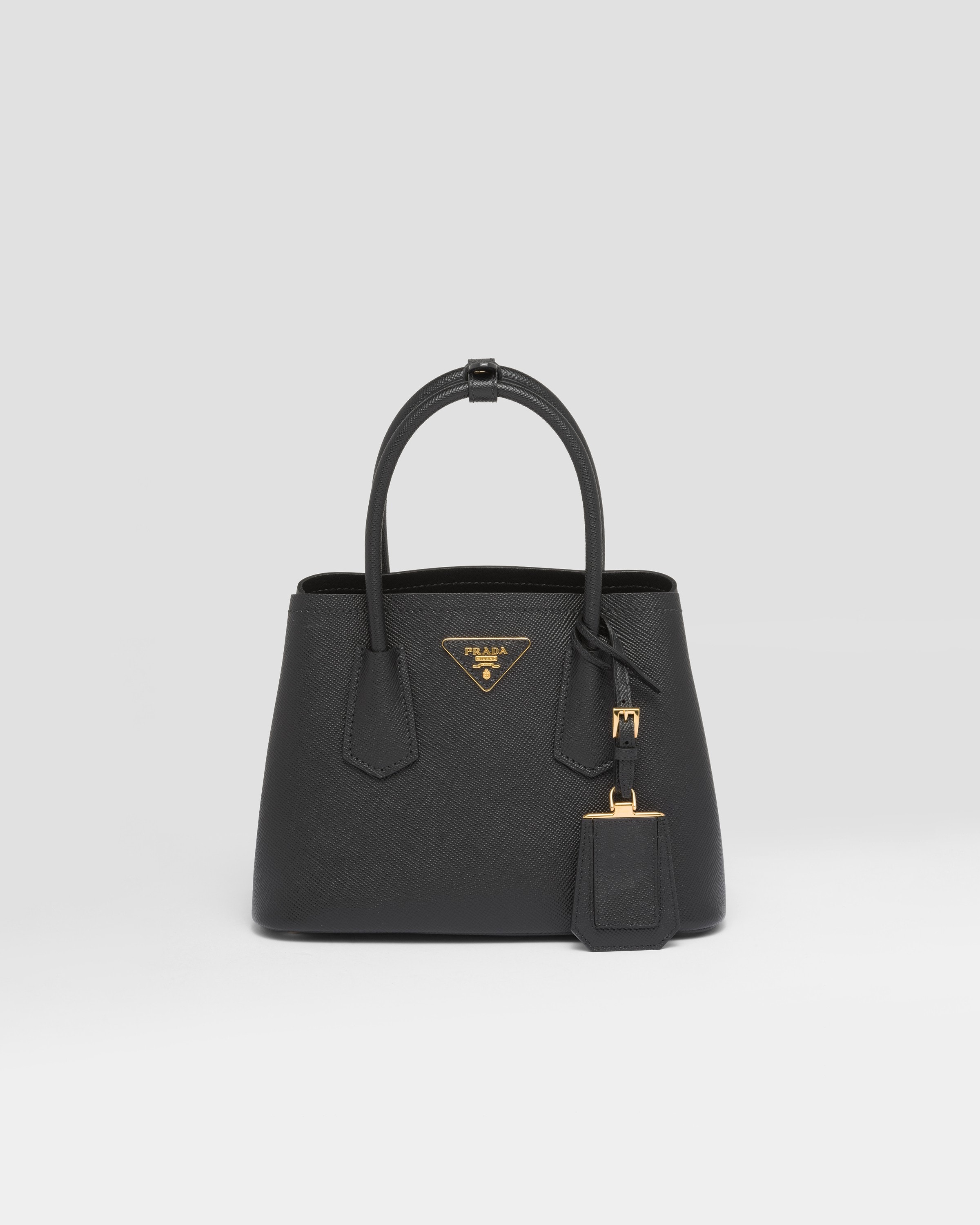 Black Prada Double Saffiano leather mini bag | Prada