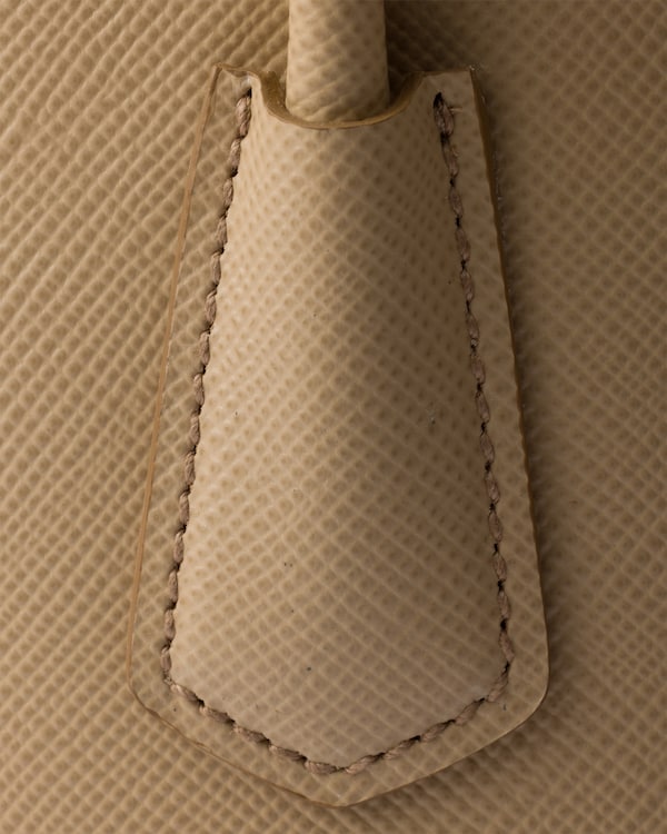 Kleine Prada Double Tasche aus Saffiano-Leder - Sandbeige Kleine Prada Double Tasche aus Saffiano-Leder - Sandbeige