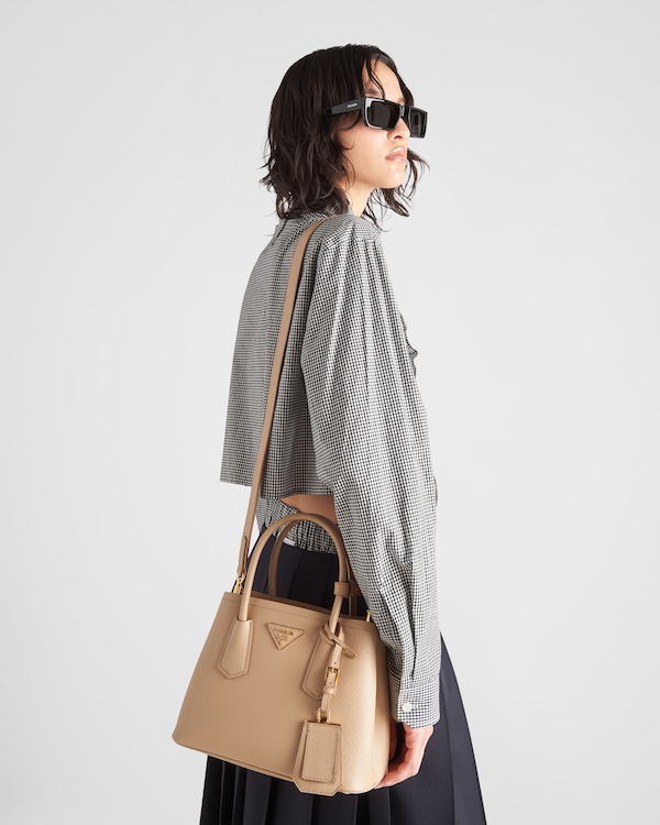Petit sac Prada Double en cuir Saffiano Petit sac Prada Double en cuir Saffiano