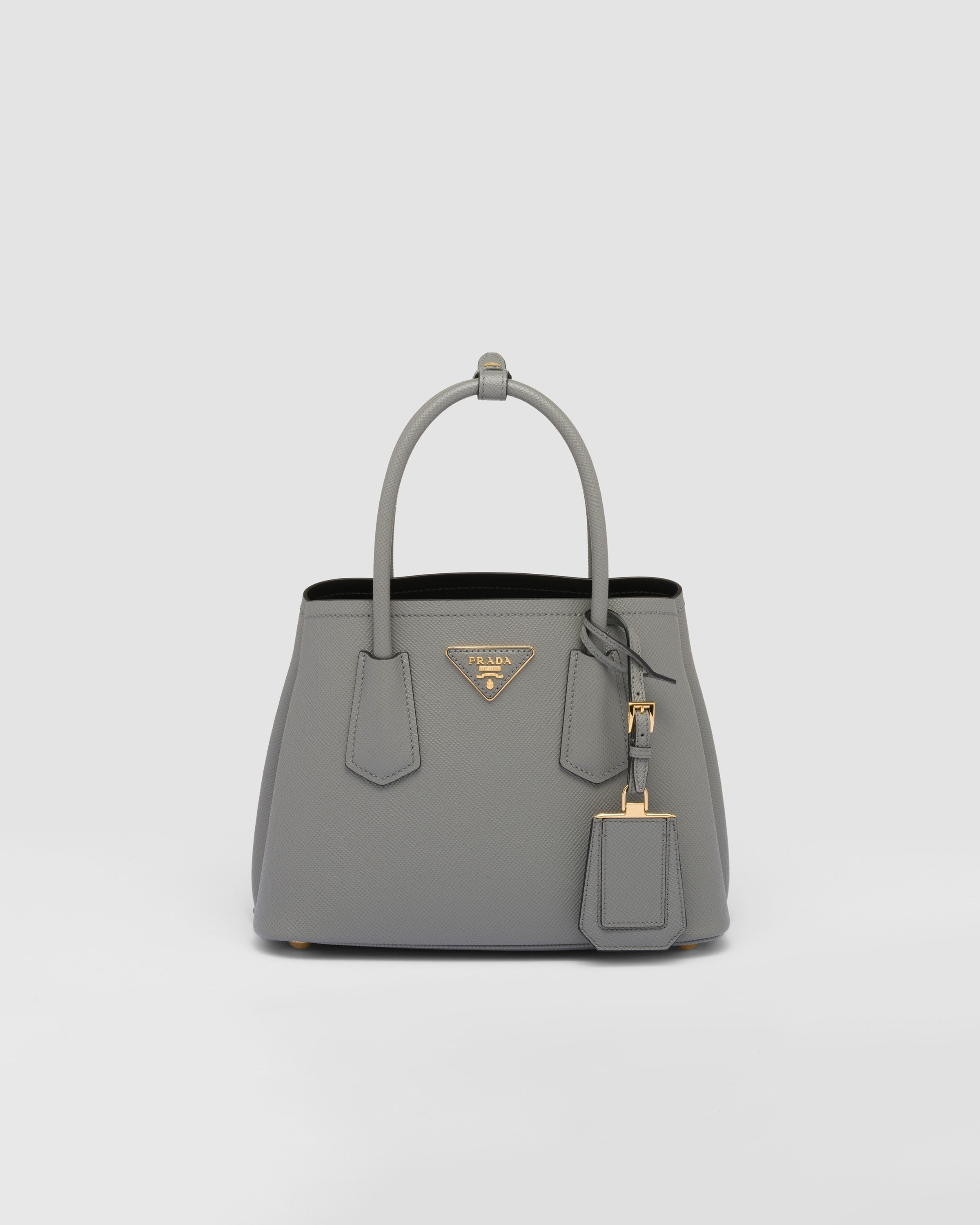 Shop Prada Double Saffiano Leather Mini Bag