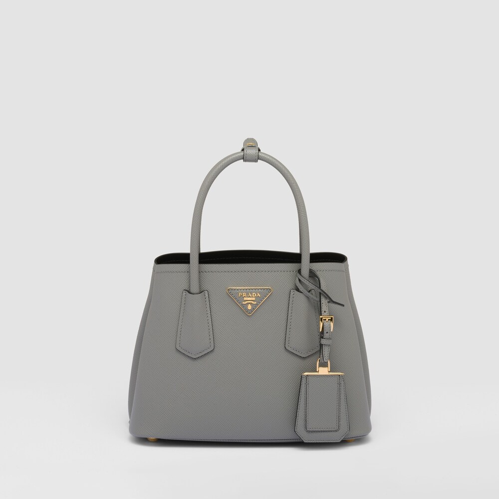 Prada Prada Double小号Saffiano皮革手袋 1