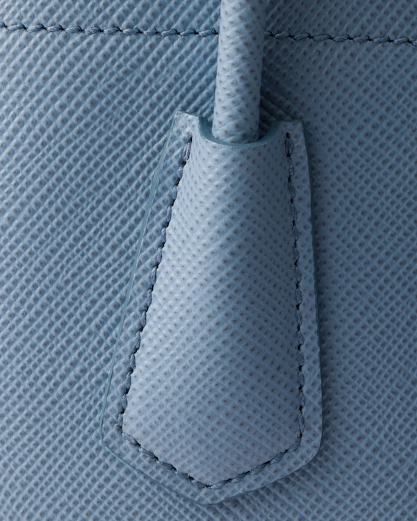 Kleine Prada Double Tasche aus Saffiano-Leder - Astralblau Kleine Prada Double Tasche aus Saffiano-Leder - Astralblau