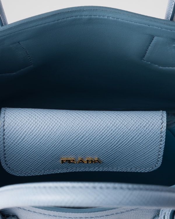 Kleine Prada Double Tasche aus Saffiano-Leder - Astralblau Kleine Prada Double Tasche aus Saffiano-Leder - Astralblau