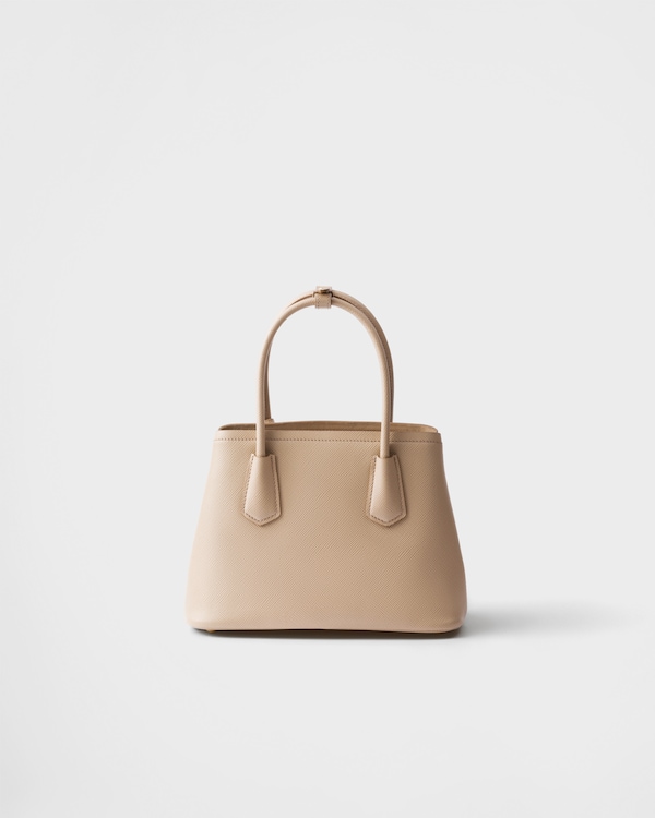 Prada Double small Saffiano leather bag - Cameo Prada Double small Saffiano leather bag - Cameo