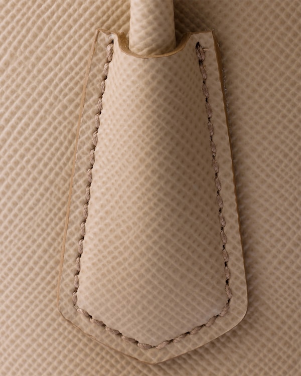 Prada Double small Saffiano leather bag - Cameo Prada Double small Saffiano leather bag - Cameo