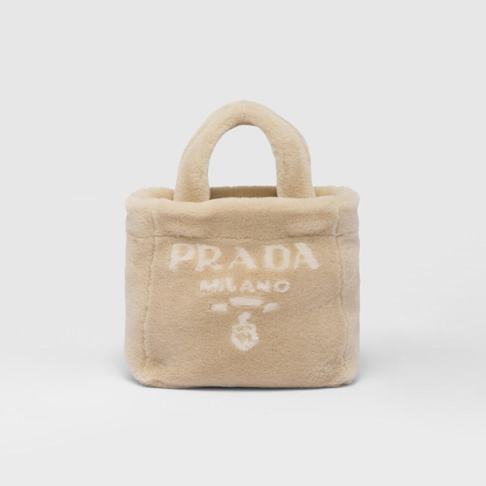 PRADA シアリング トートロゴ ショルダーバッグ