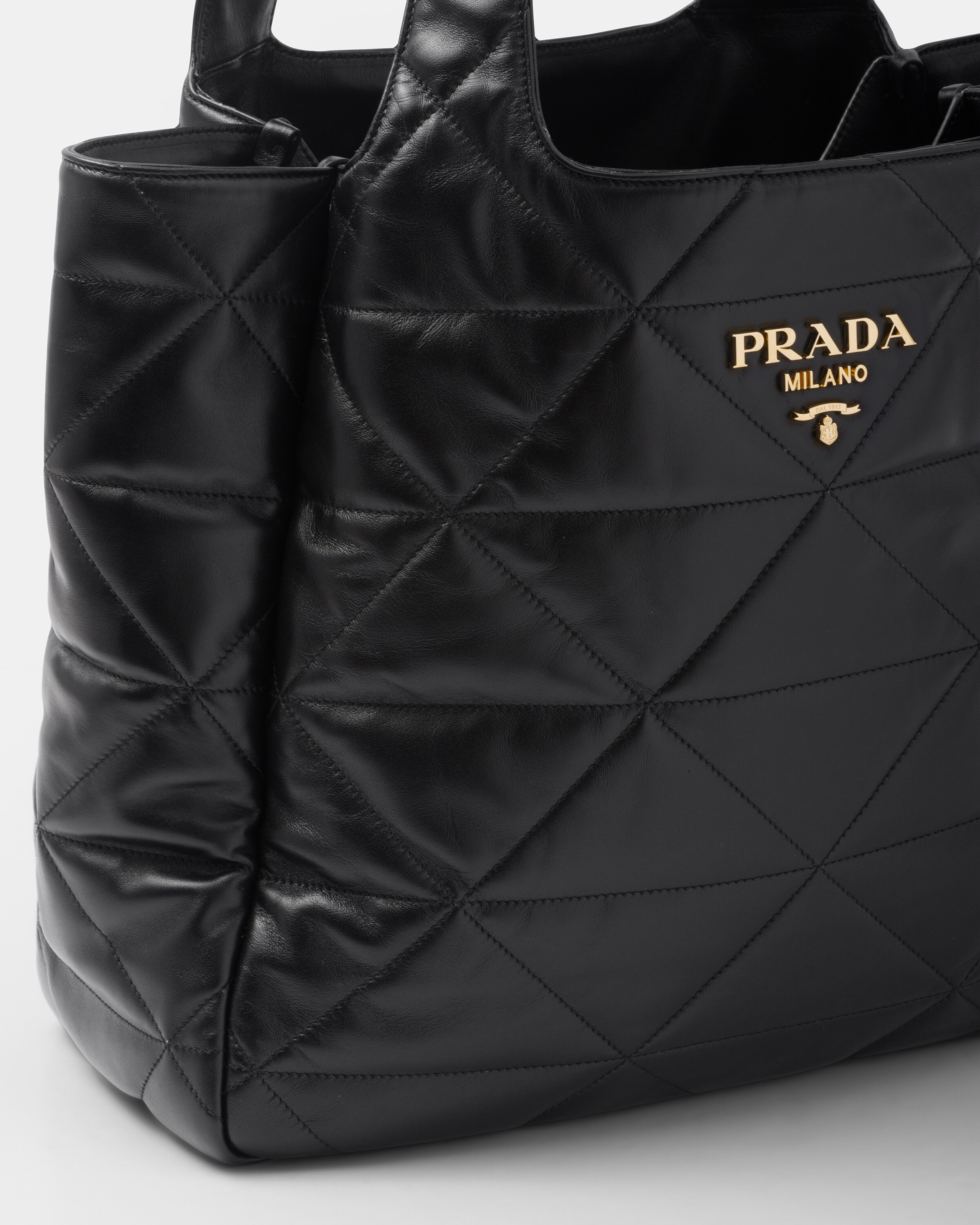 Prada nappa leather tote bag clearance