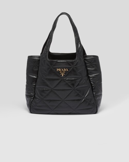 Prada Bolso tote grande de napa con costuras 1