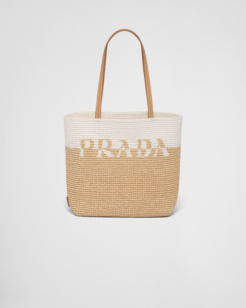 Prada Bolso tote de rafia 1