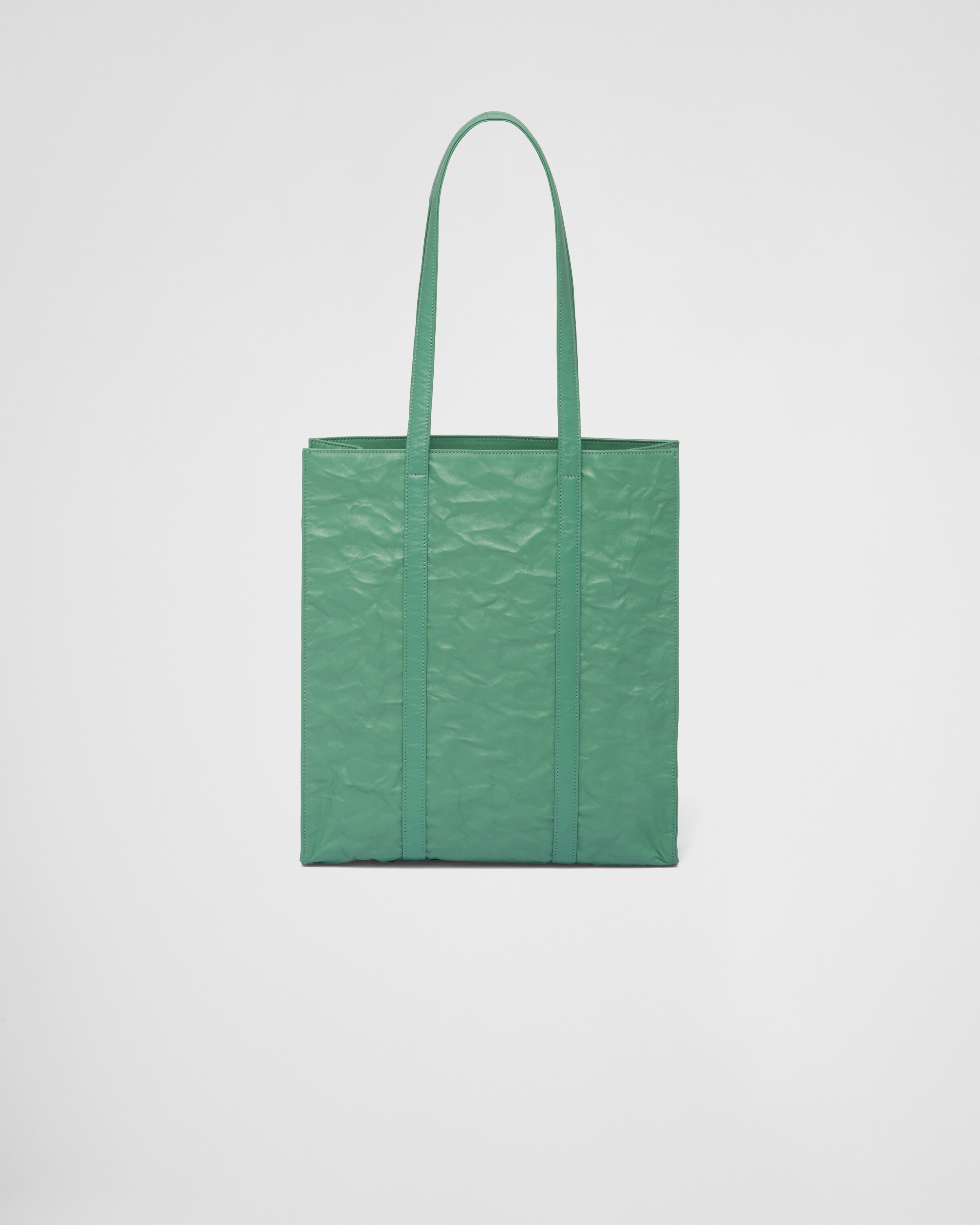 Prada Small antique nappa leather tote 4