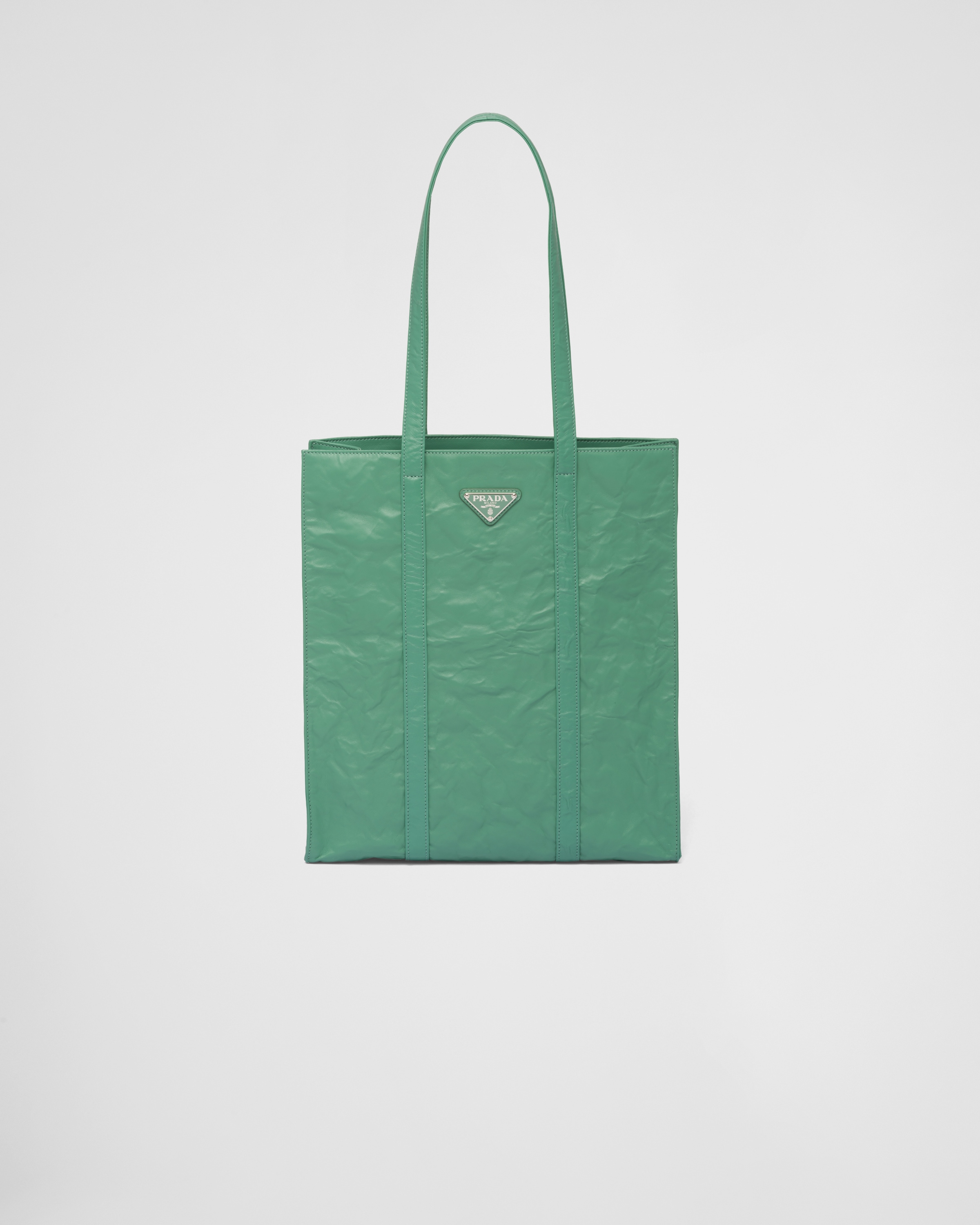 Small antique nappa leather tote