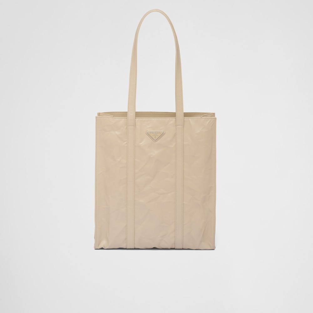 Prada Small antique nappa leather tote 1