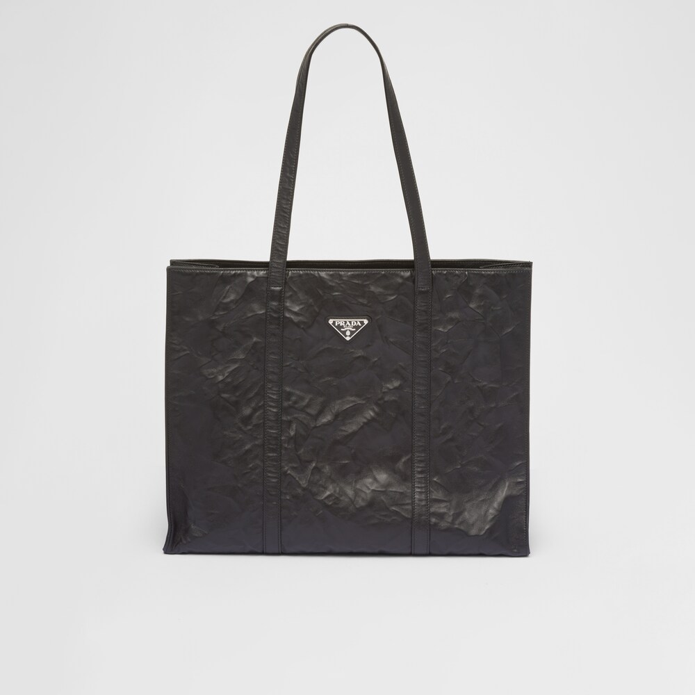 Prada Large antique nappa leather tote 1