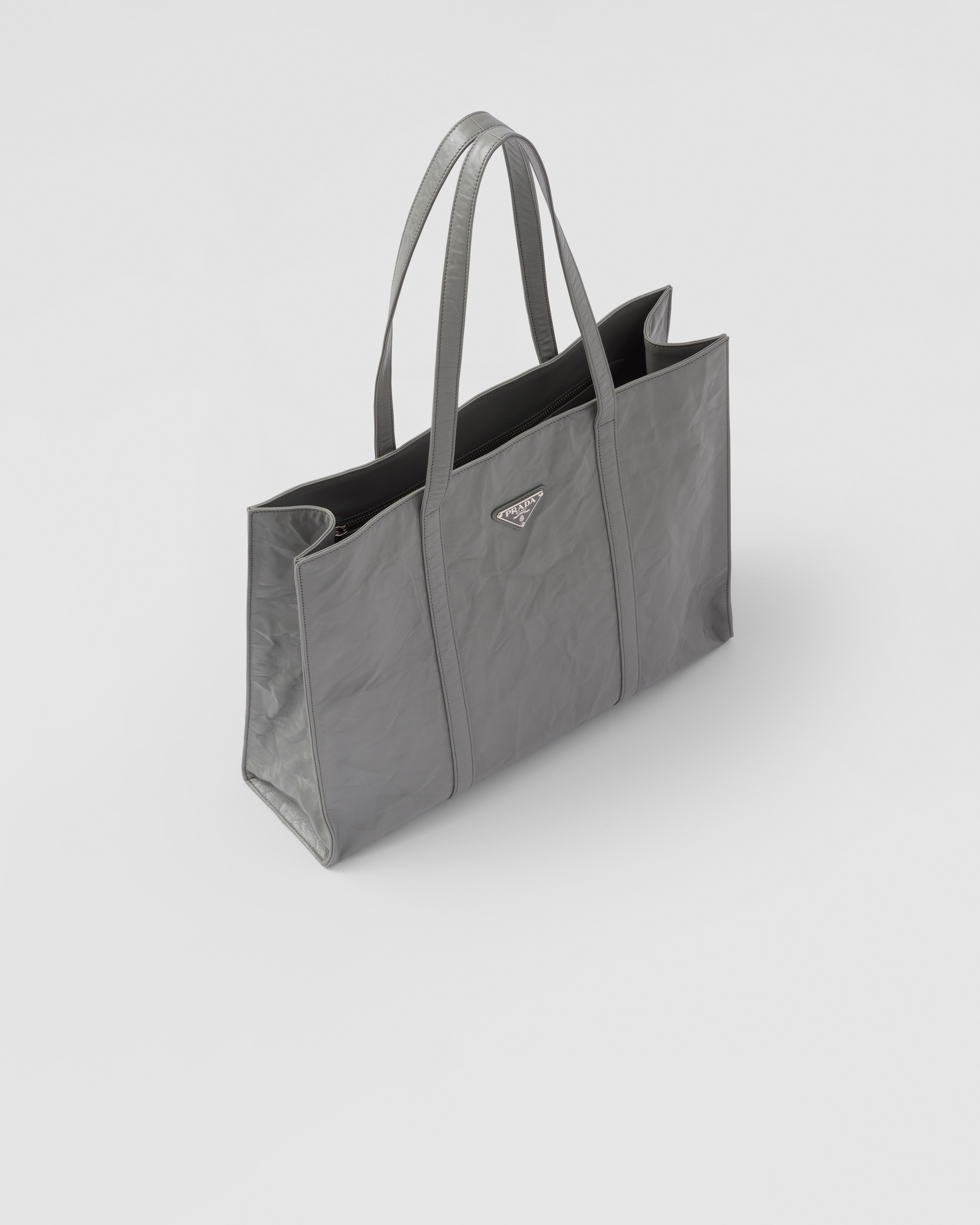 Prada Large antique nappa leather tote 3