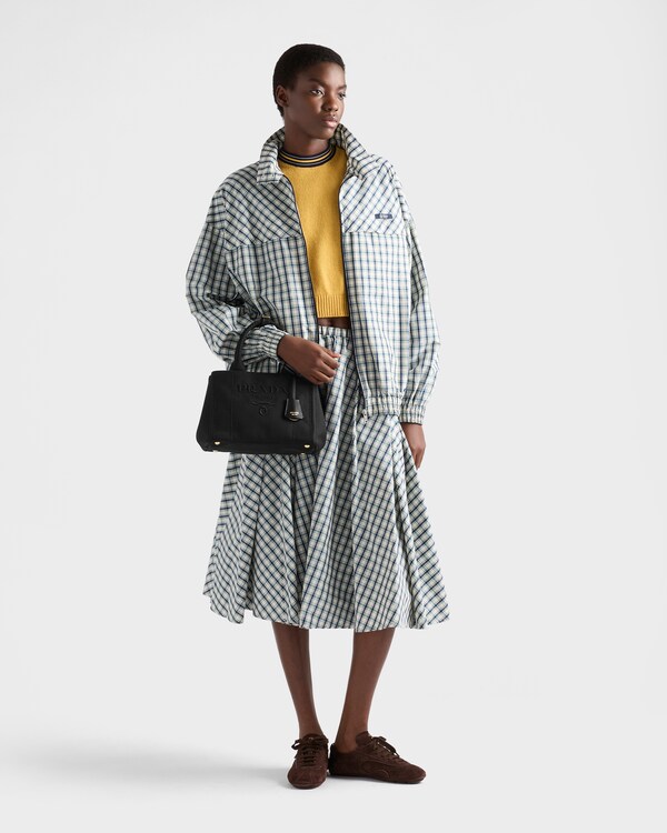 Prada Jardinière small cotton canvas bag - Black Prada Jardinière small cotton canvas bag - Black