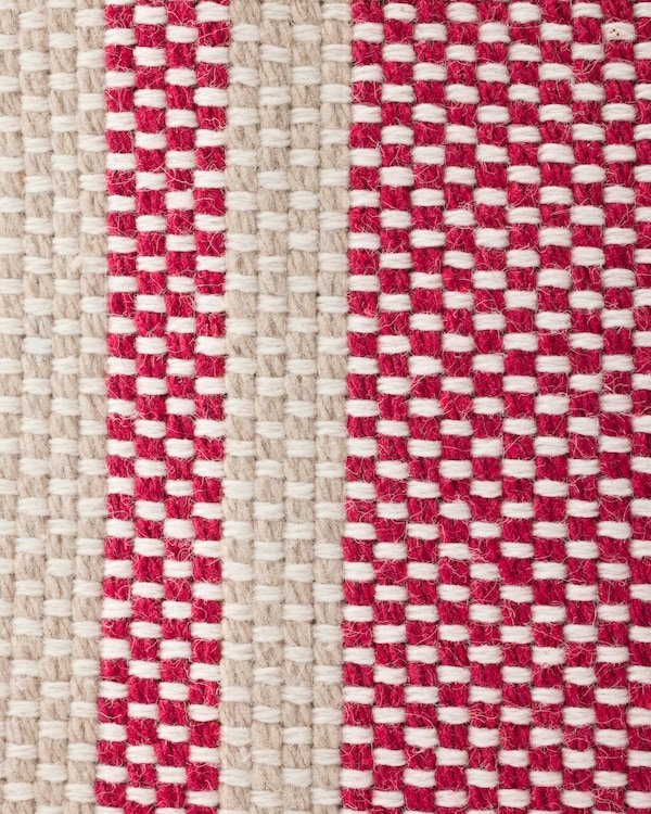 Kleine Prada Jardinière Tasche aus Baumwoll-Canvas - Hellbraun/Rot Kleine Prada Jardinière Tasche aus Baumwoll-Canvas - Hellbraun/Rot