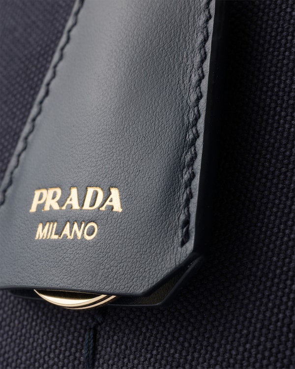 Prada Jardinière small cotton canvas bag - Baltic Blue Prada Jardinière small cotton canvas bag - Baltic Blue