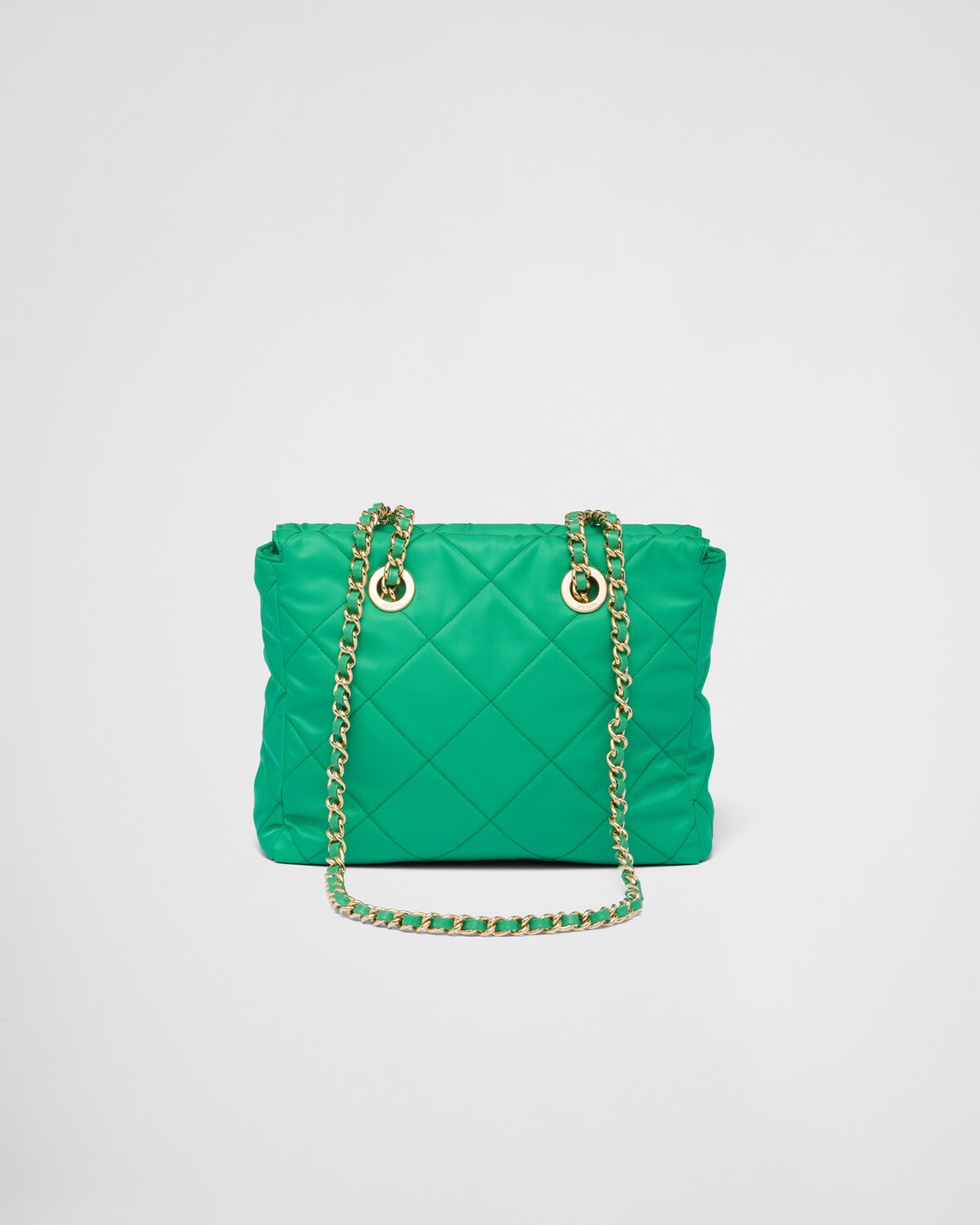 Mint Green Prada Reedition 1995 Chaîne Renylon Tote Bag PRADA