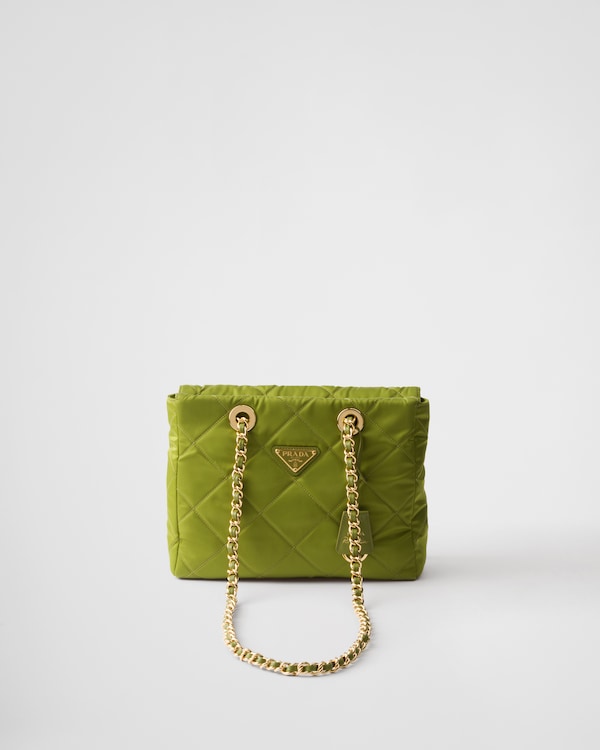 Black Small Saffiano Leather Prada Brique Bag | PRADA