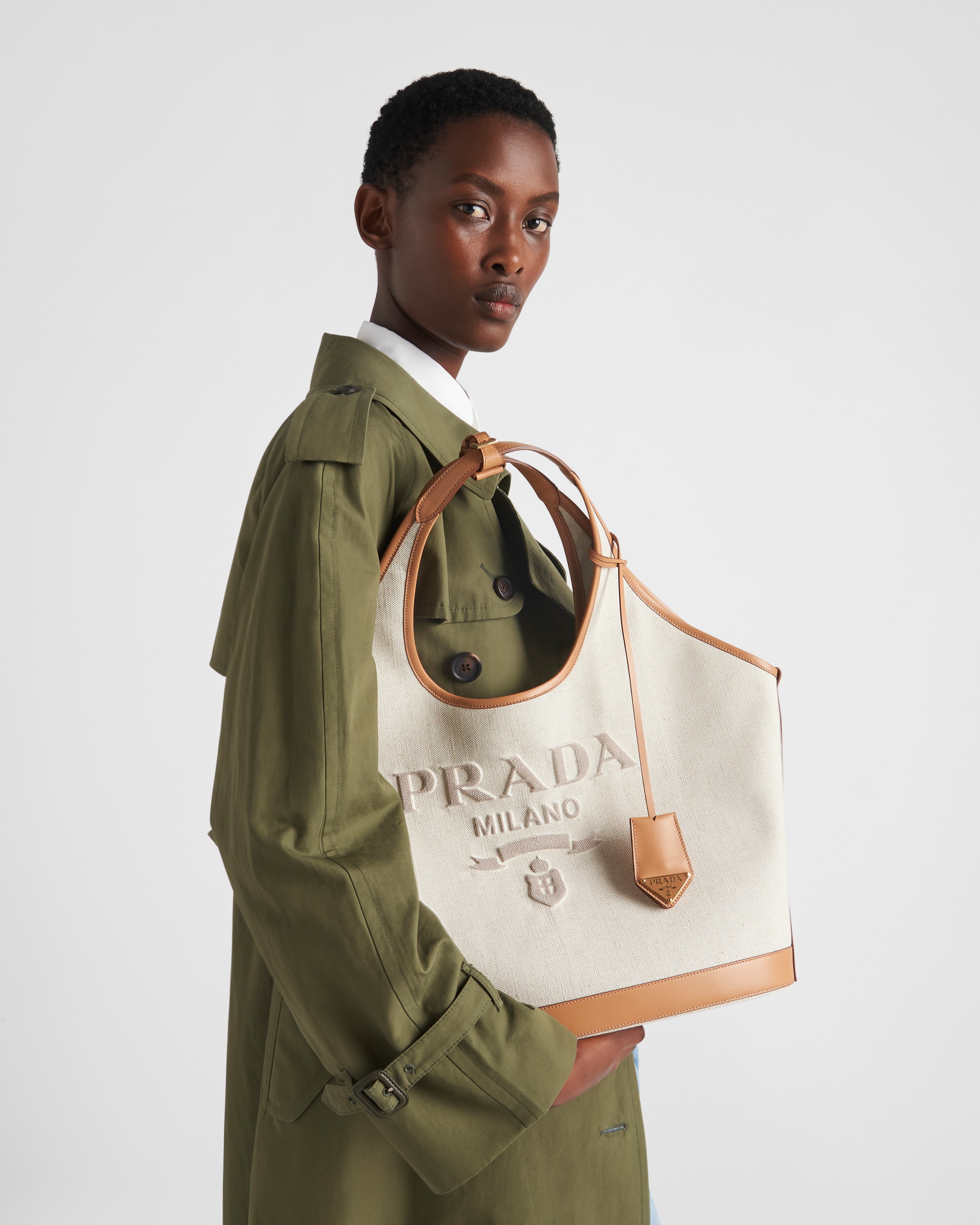 Prada linen bag clearance