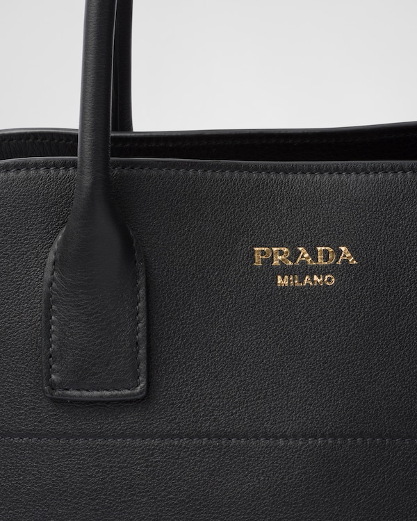 Large leather tote bag with buckles Large leather tote bag with buckles