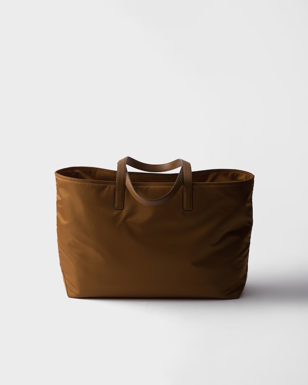 Prada Re-Edition 1978 large Re-Nylon and Saffiano leather tote bag - Brandy Prada Re-Edition 1978 large Re-Nylon and Saffiano leather tote bag - Brandy