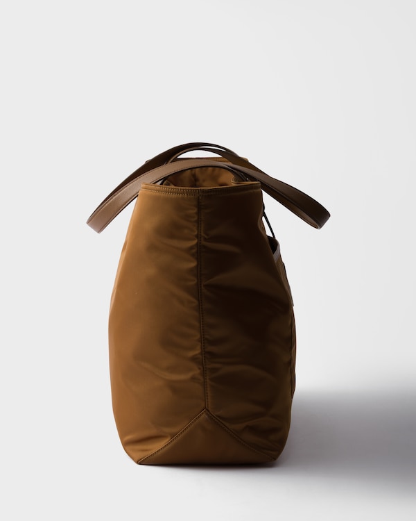 Prada Re-Edition 1978 large Re-Nylon and Saffiano leather tote bag - Brandy Prada Re-Edition 1978 large Re-Nylon and Saffiano leather tote bag - Brandy