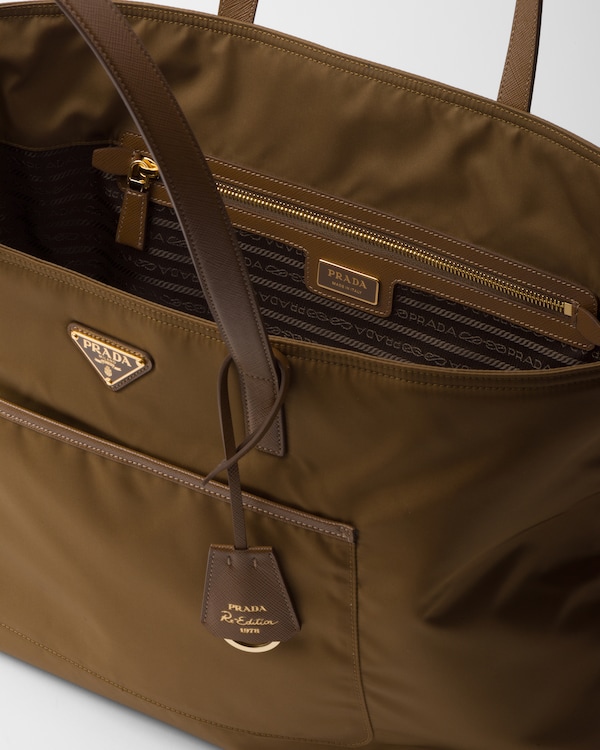 Prada Re-Edition 1978 large Re-Nylon and Saffiano leather tote bag Prada Re-Edition 1978 large Re-Nylon and Saffiano leather tote bag