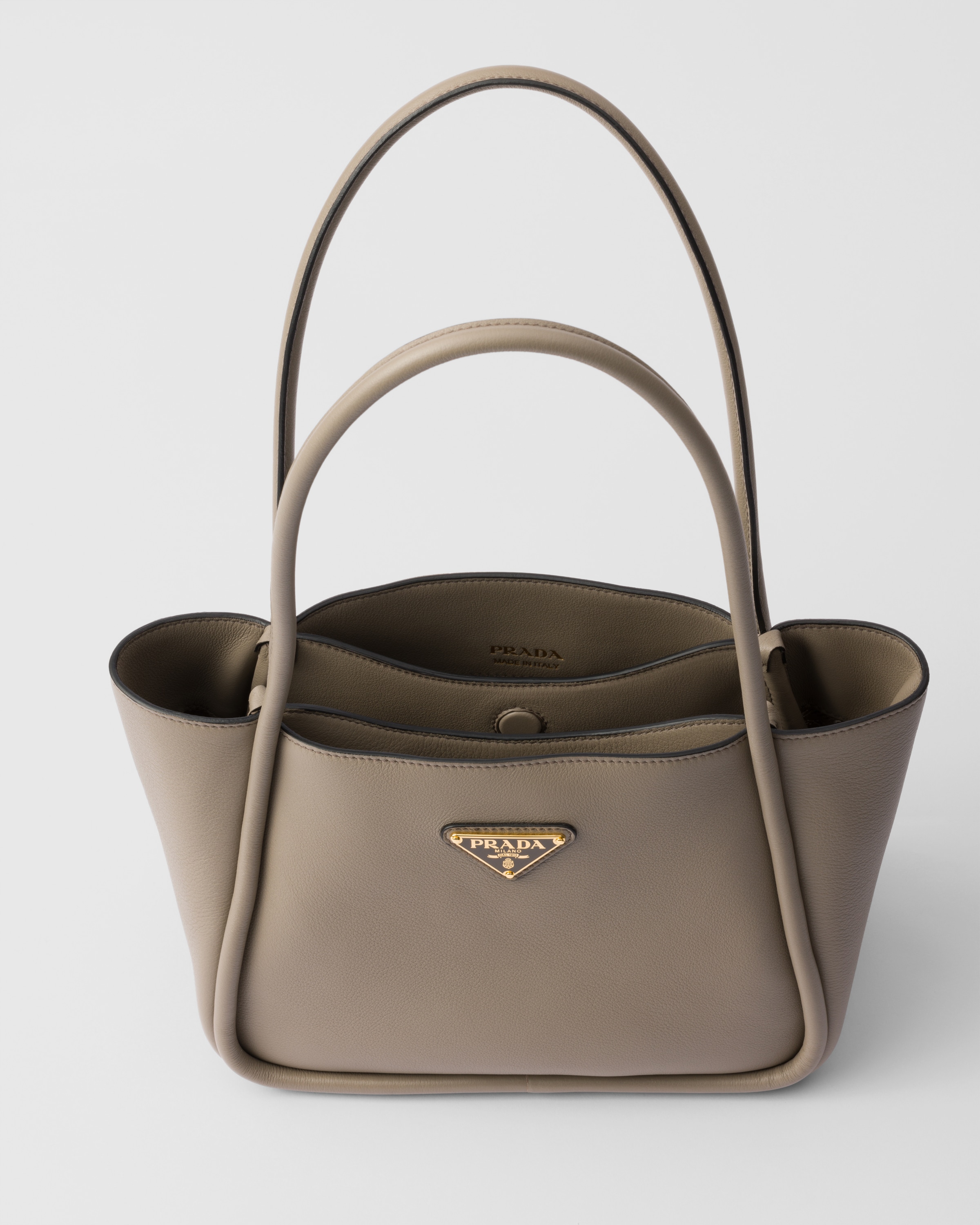 クレイ ソフトグレインレザー ミニ トートバッグ | PRADA