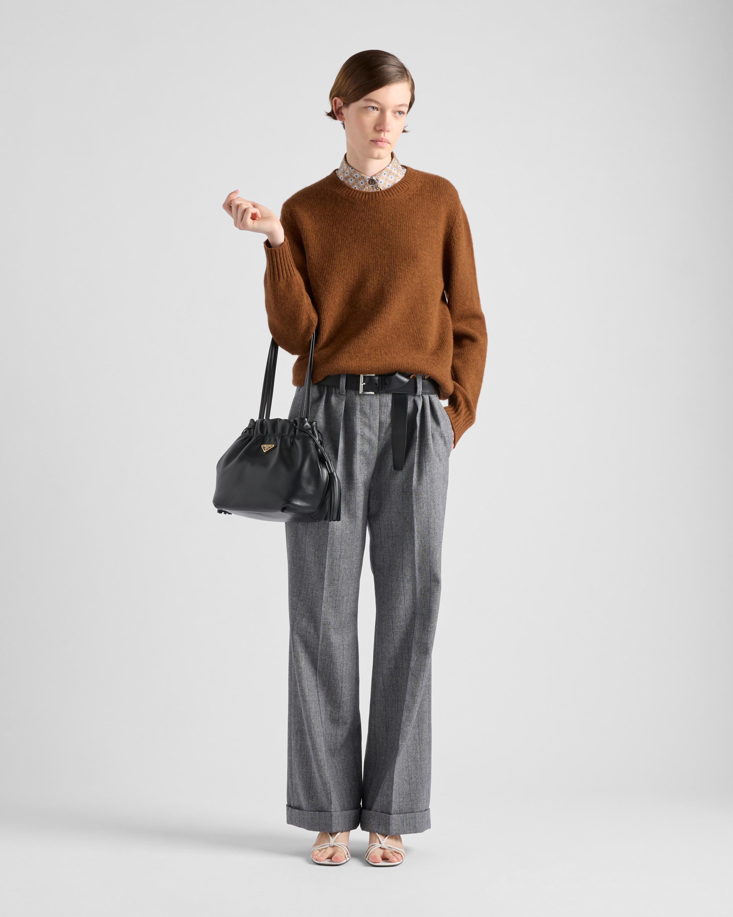 ブラック ナッパレザー ショルダーバッグ | PRADA ブラック ナッパレザー ショルダーバッグ | PRADA