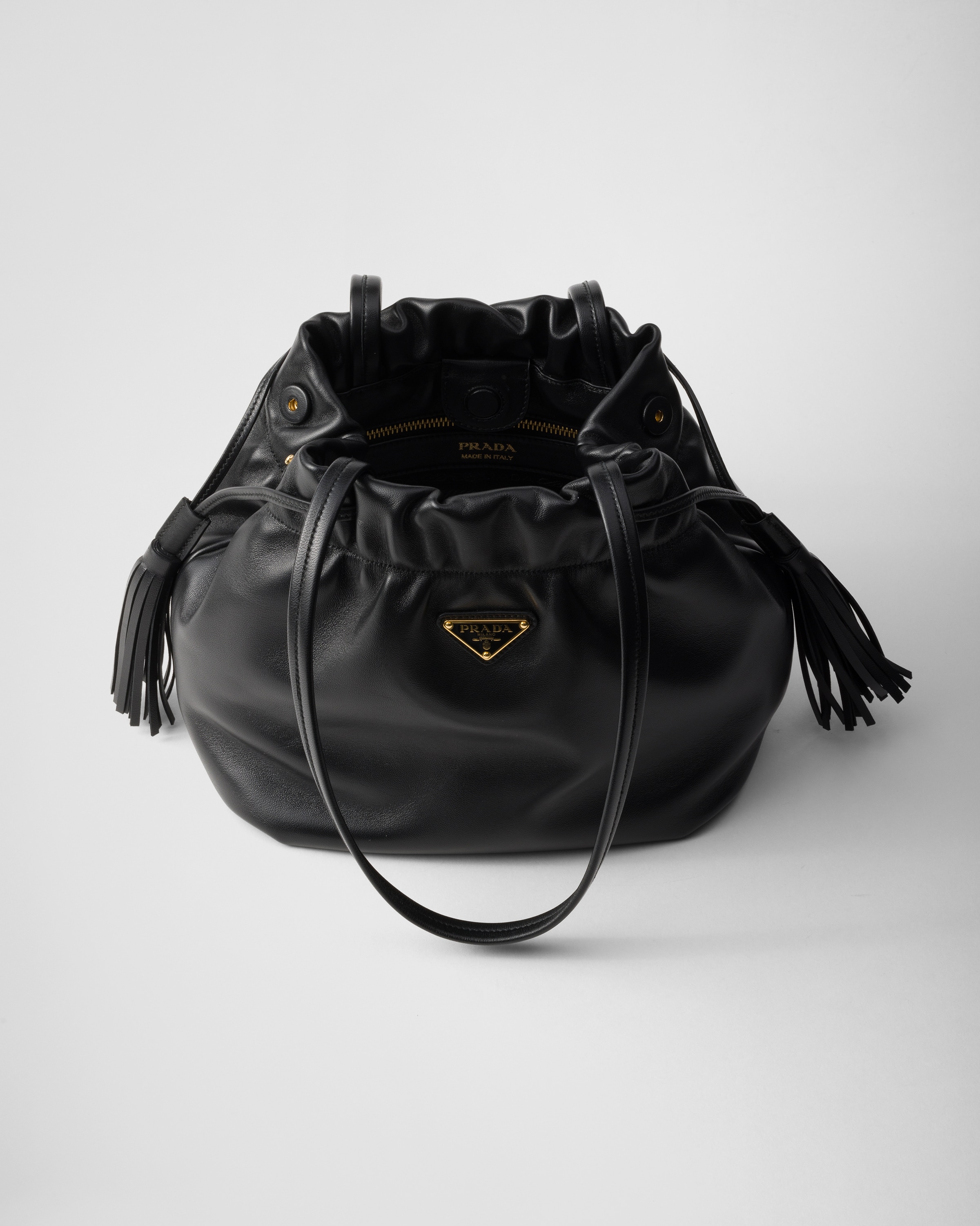 Black Nappa Leather Shoulder Bag PRADA