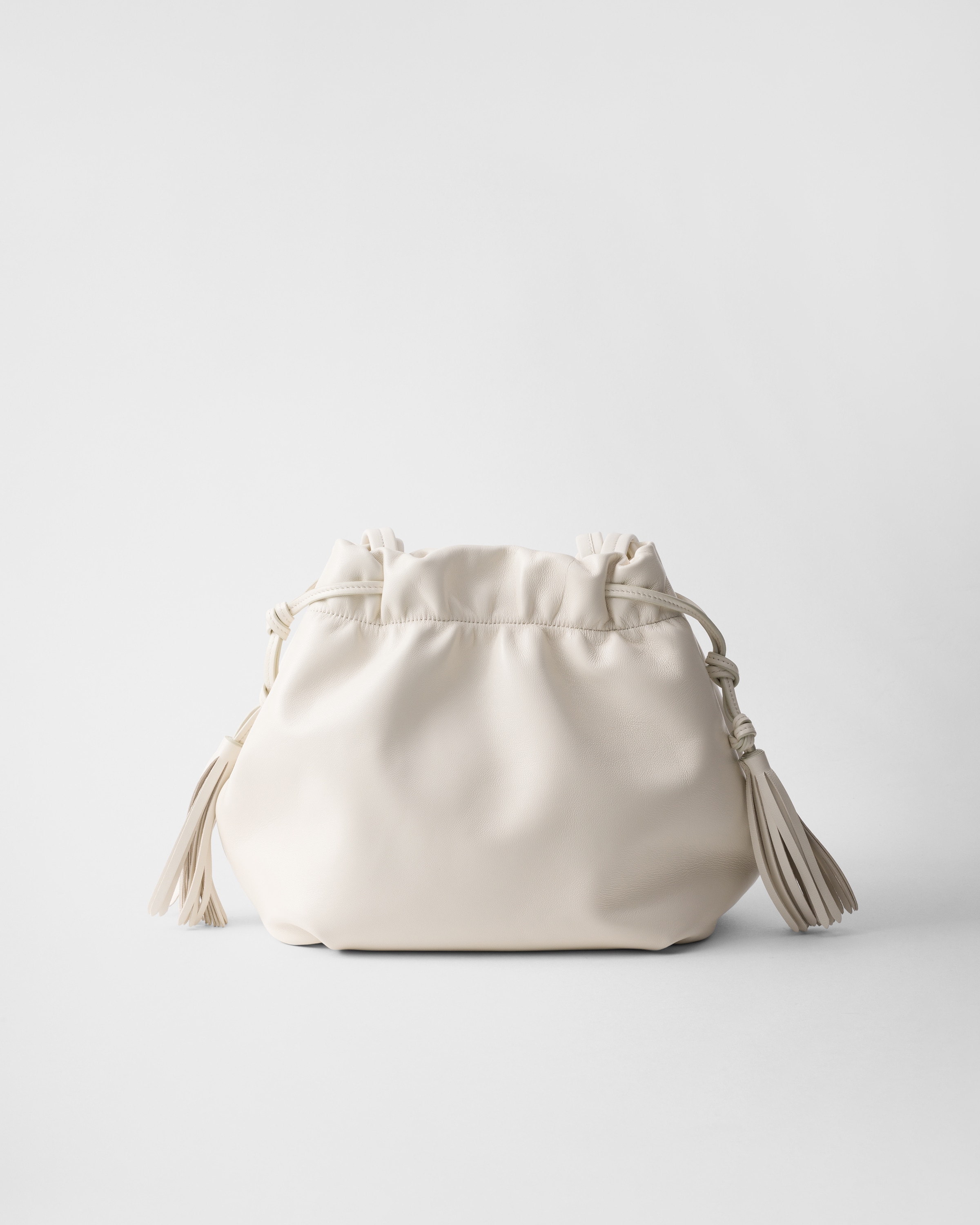 Prada レザー ショルダーバッグ | ホワイト | FARFETCH JP
