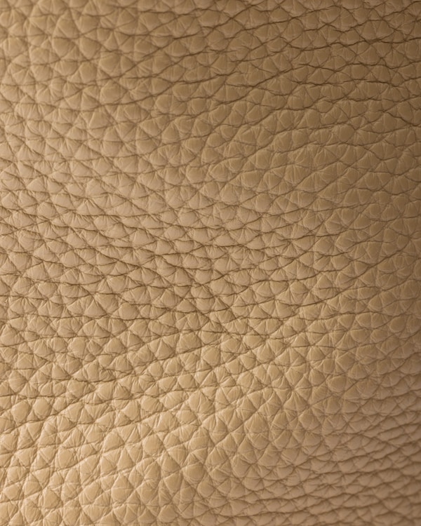 ラージ レザー トートバッグ - サンドベージュ ラージ レザー トートバッグ - サンドベージュ