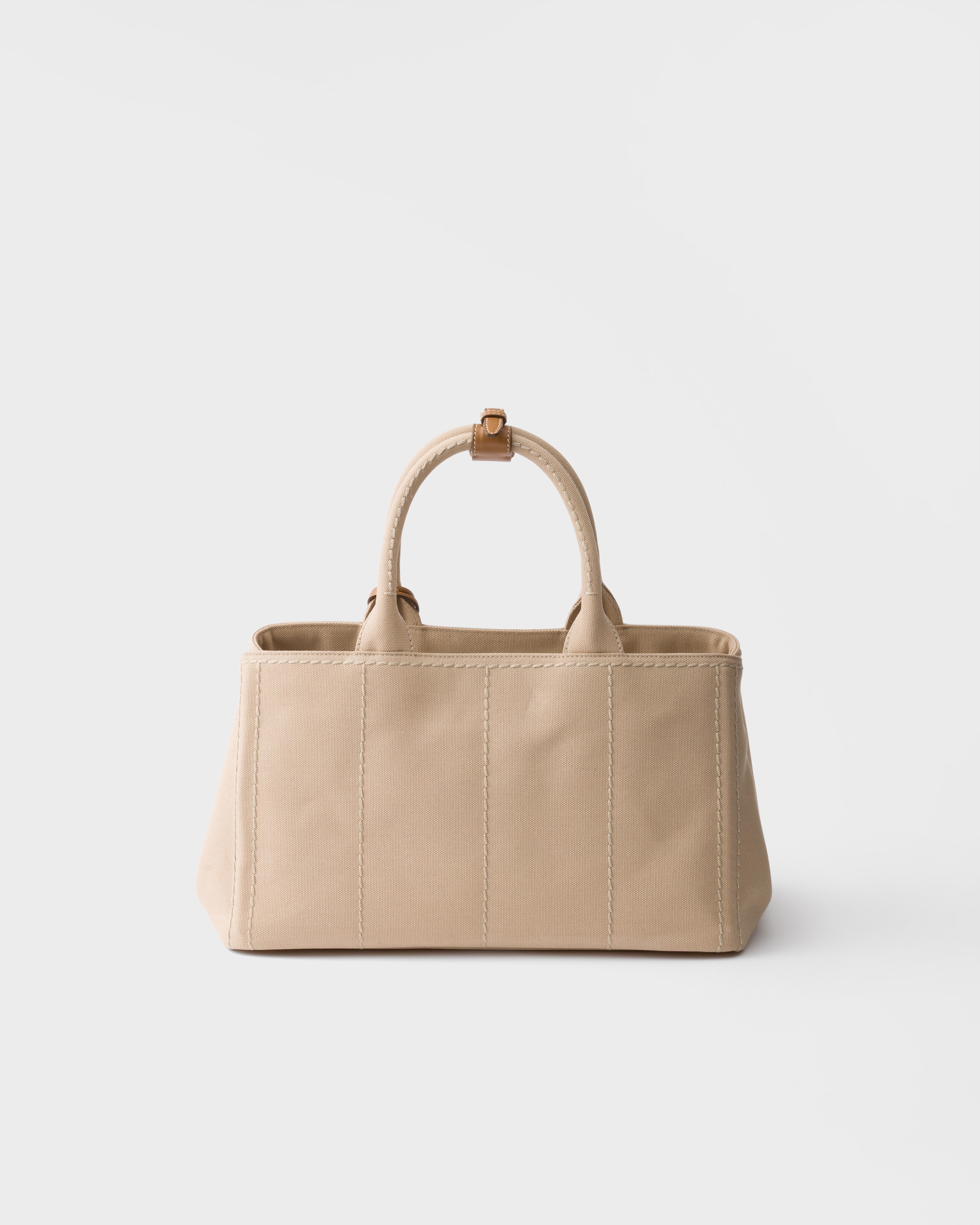 Cord Prada Jardinière large cotton canvas handbag | PRADA - United