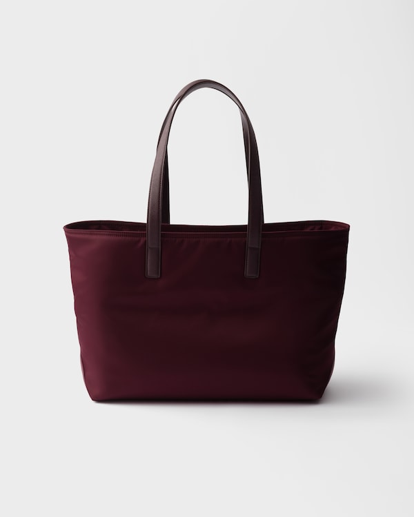 Prada Re-Edition 1978 medium Re-Nylon and Saffiano leather tote bag - Burgundy Prada Re-Edition 1978 medium Re-Nylon and Saffiano leather tote bag - Burgundy