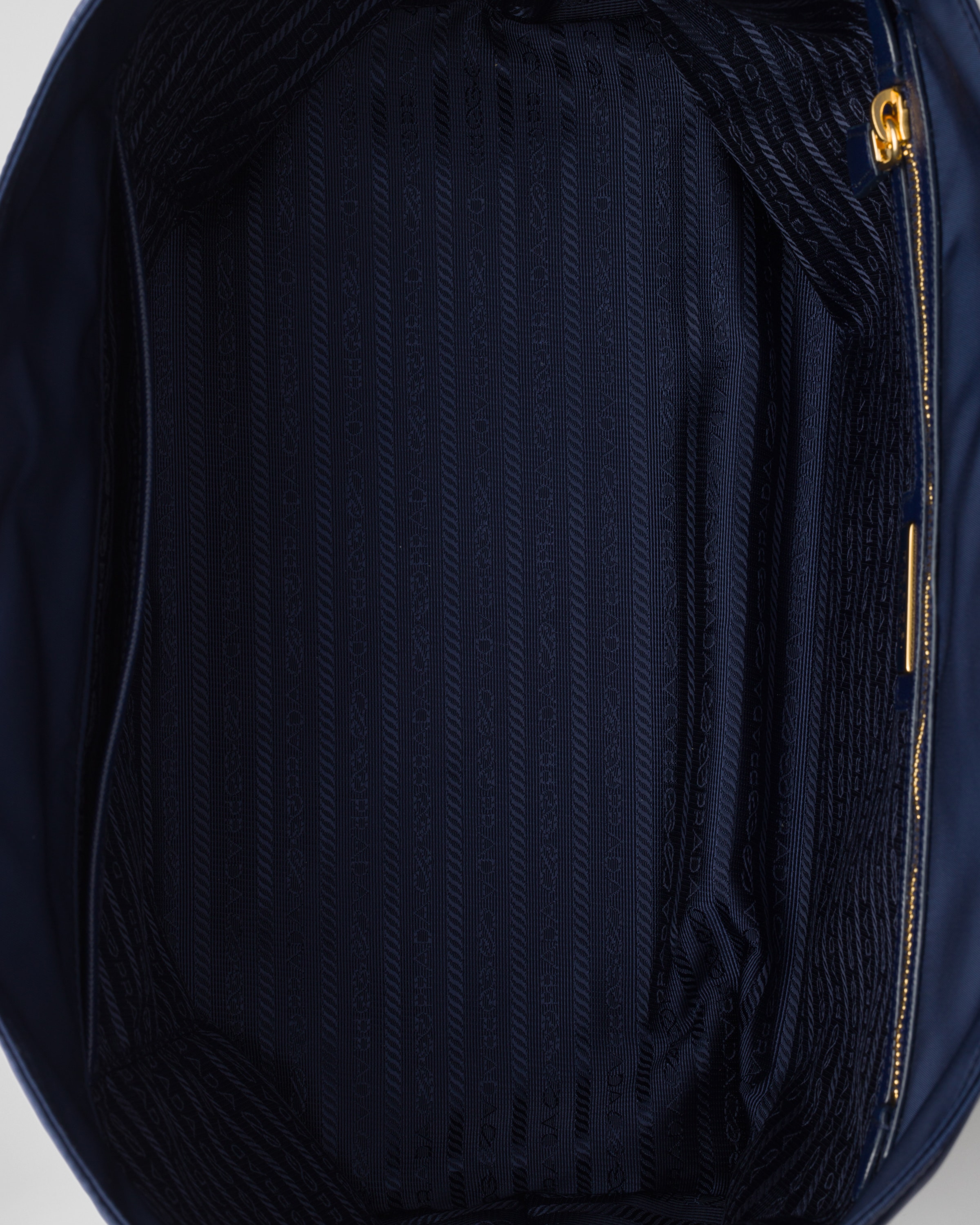 Prada Re-edition 1978 Medium Re-nylon And Saffiano Leather Tote Bag In Blue