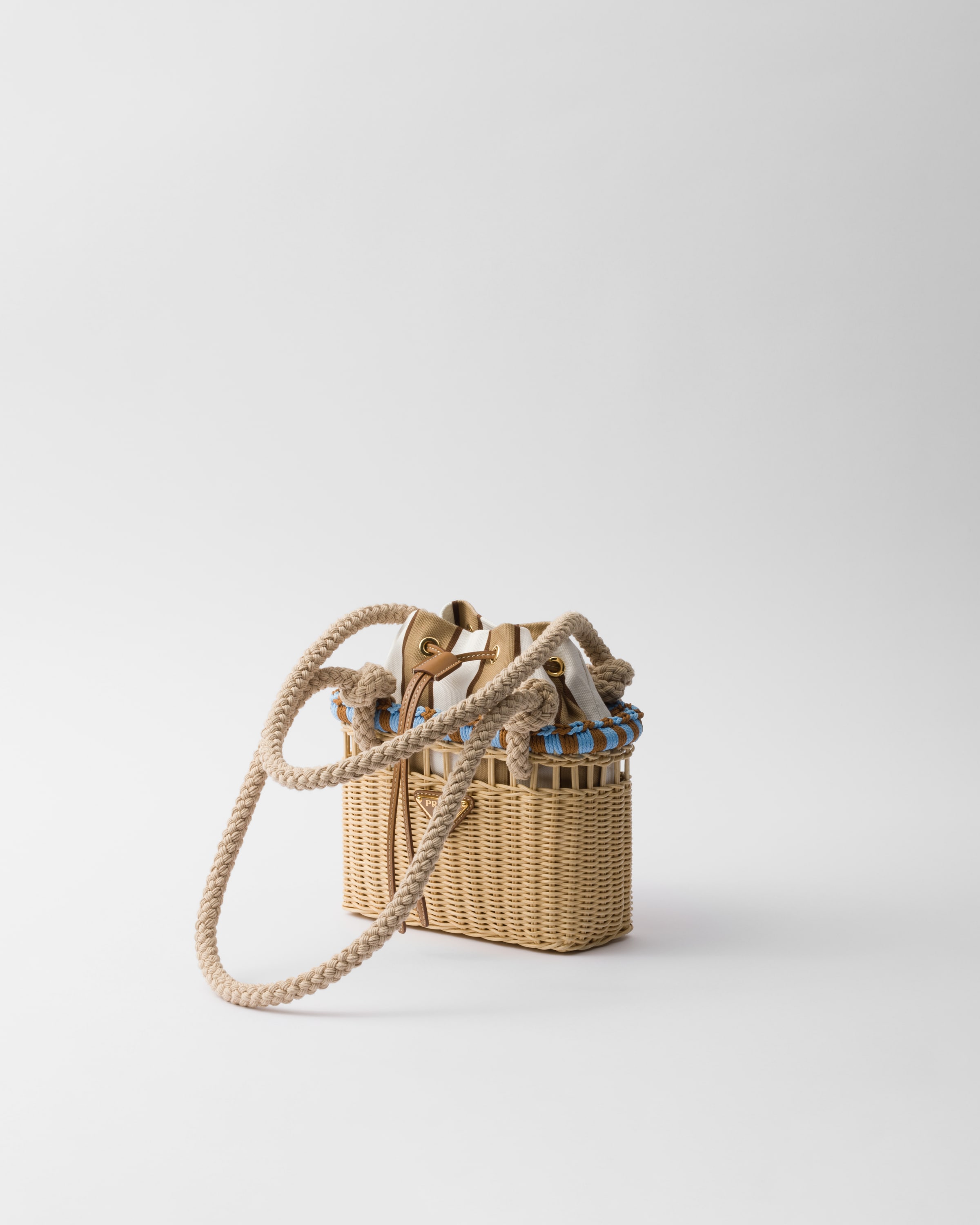 Prada Basket Drawstring Shoulder Bag
